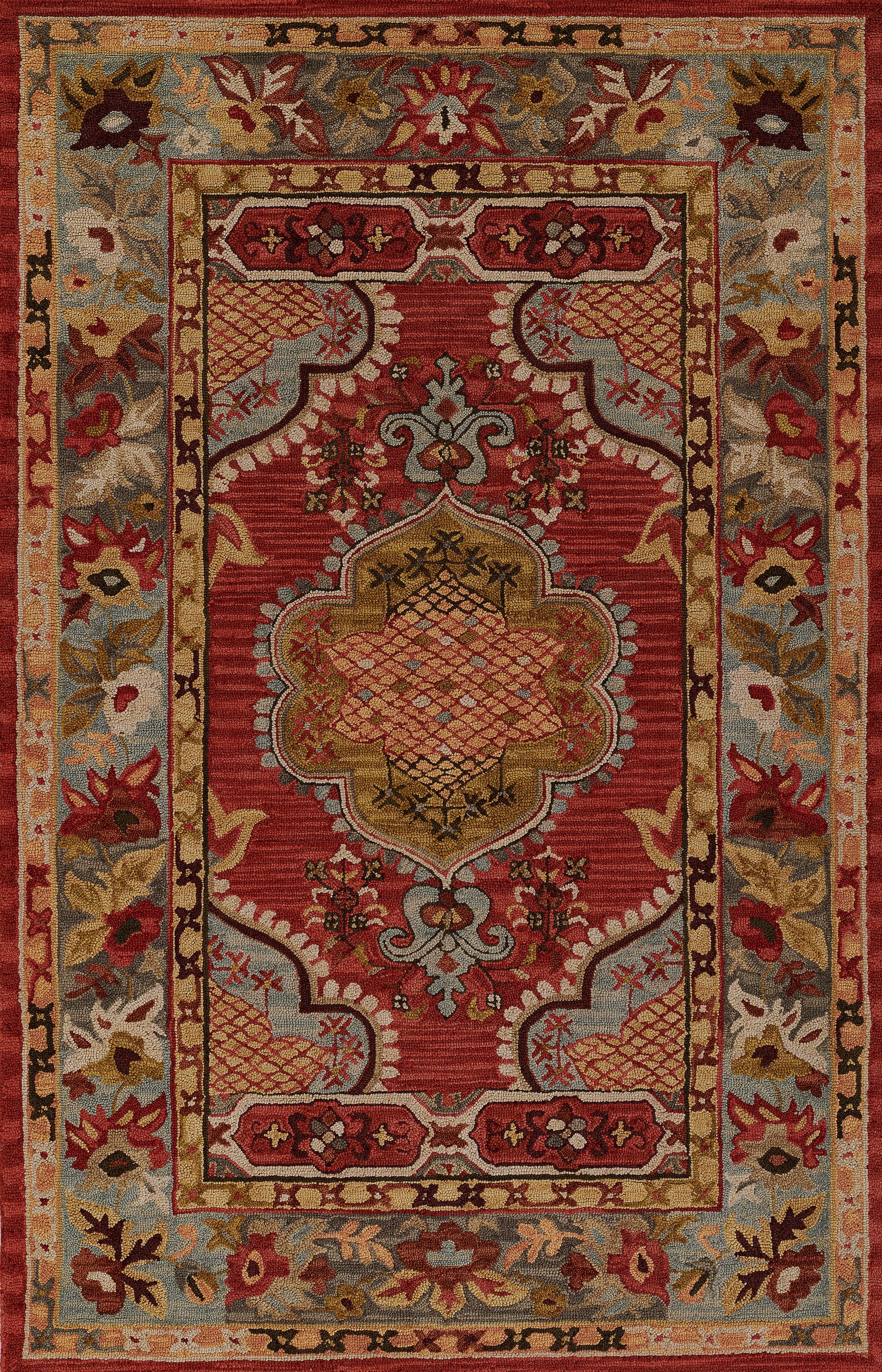 Momeni Tangier  Red  Traditional