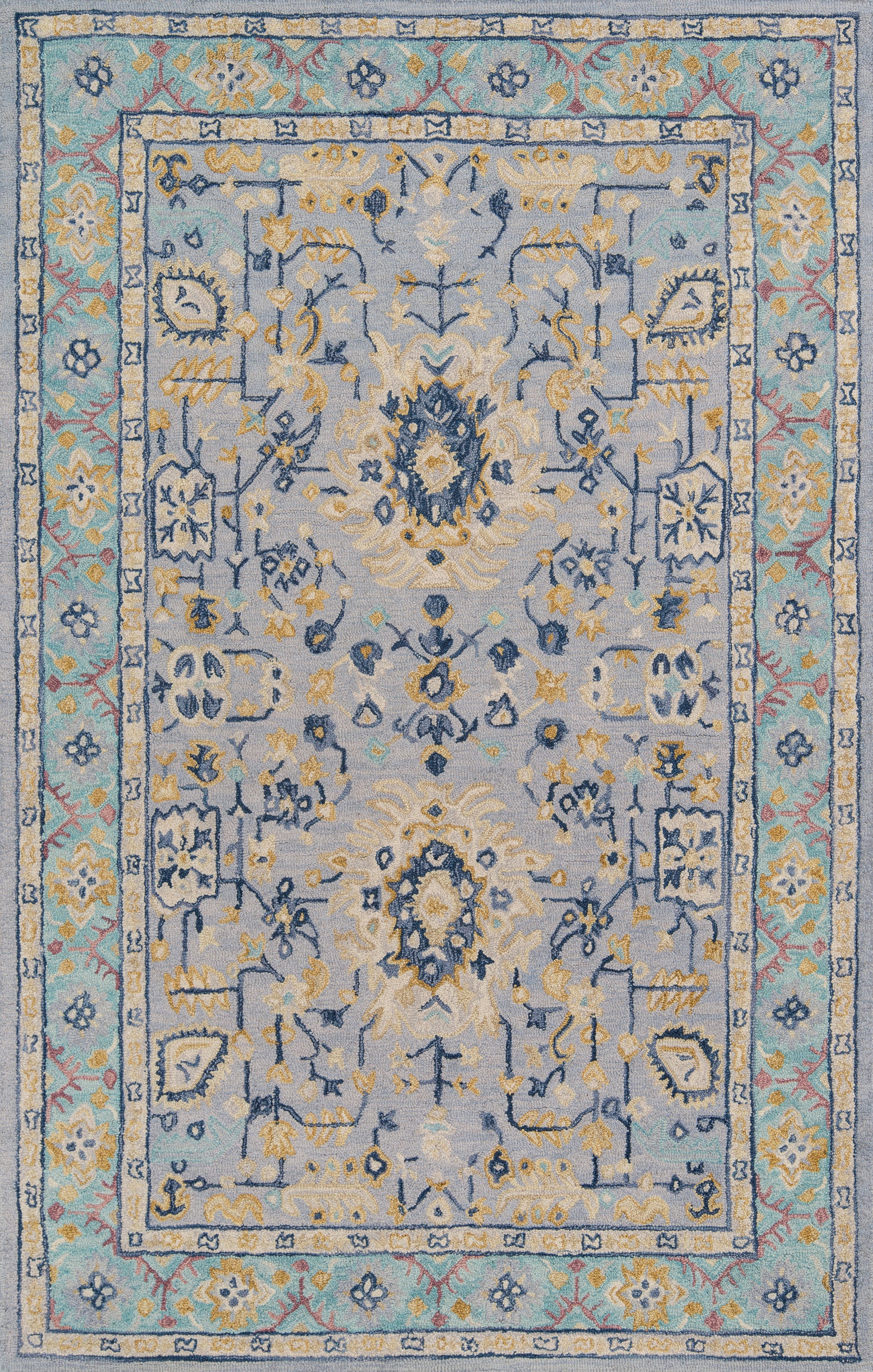 Momeni Tangier  Blue  Traditional