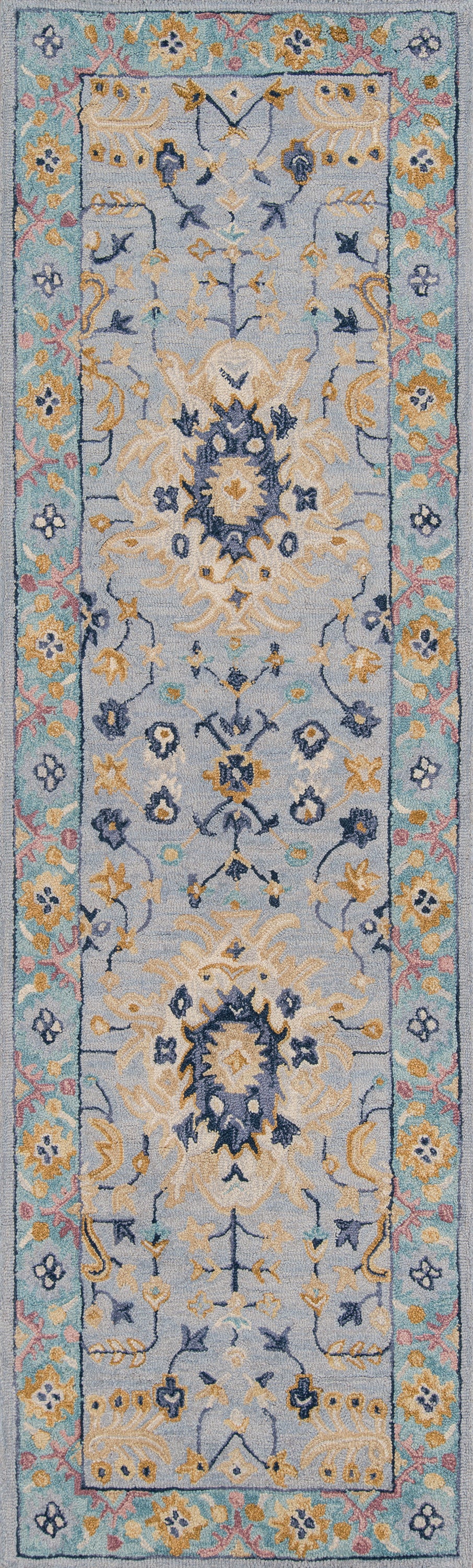 Momeni Tangier  Blue  Traditional