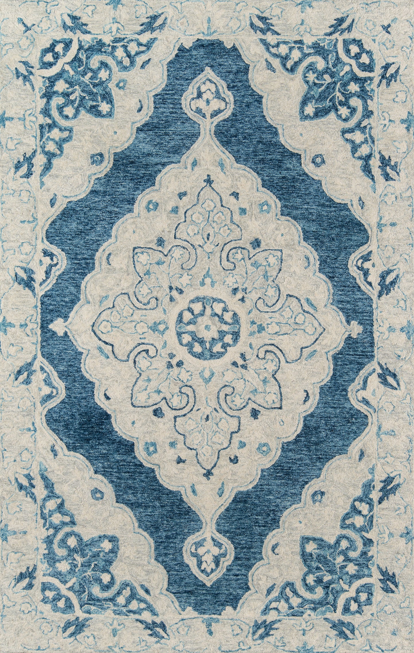 Momeni Tangier  Blue  Traditional