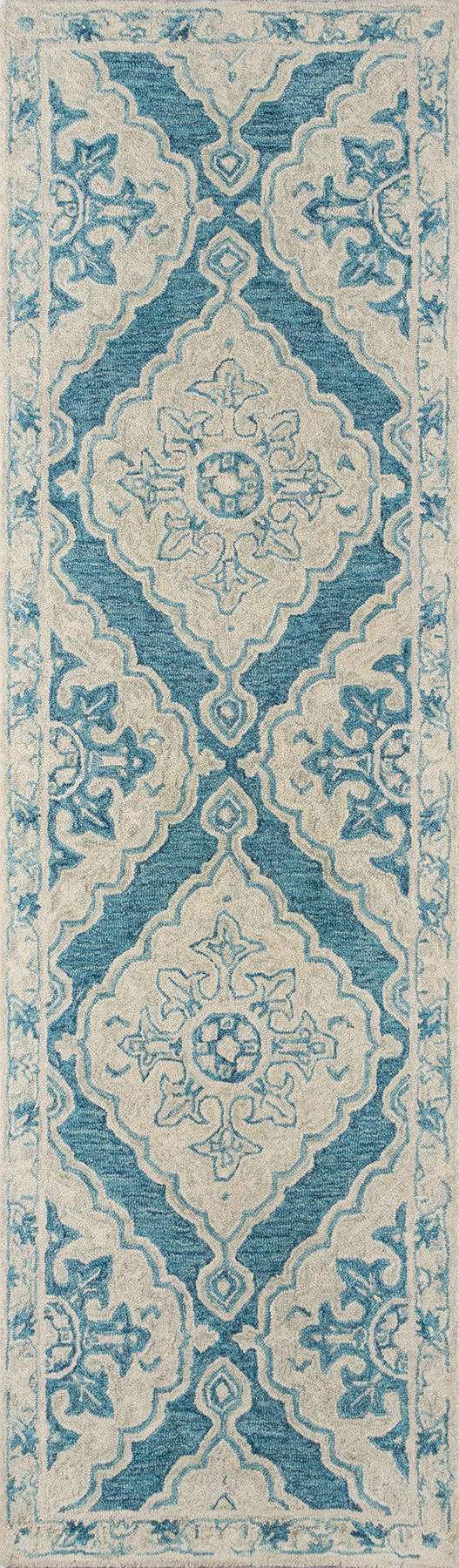 Momeni Tangier  Blue  Traditional