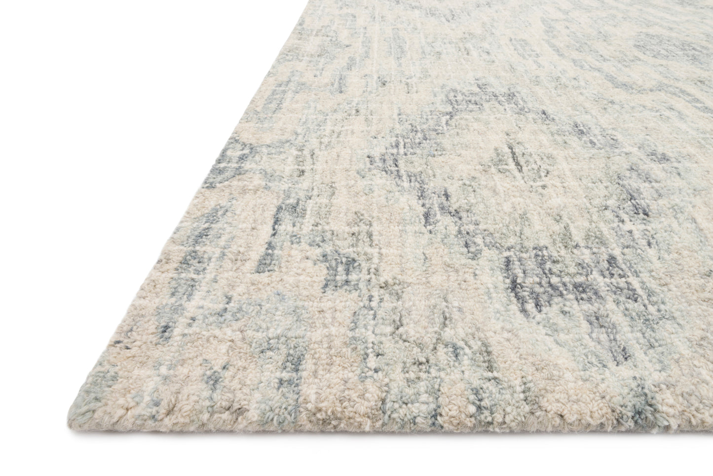 Loloi TATUM TW-01 Slate Silver Transitional Hooked Rug