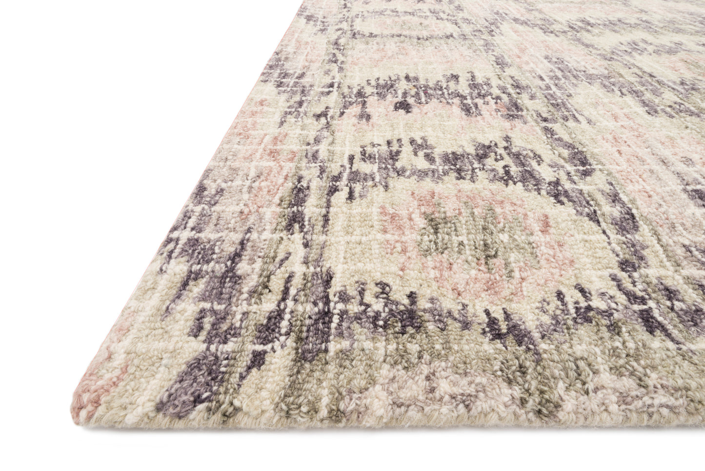 Loloi TATUM TW-06 Blush Raisin Transitional Hooked Rug