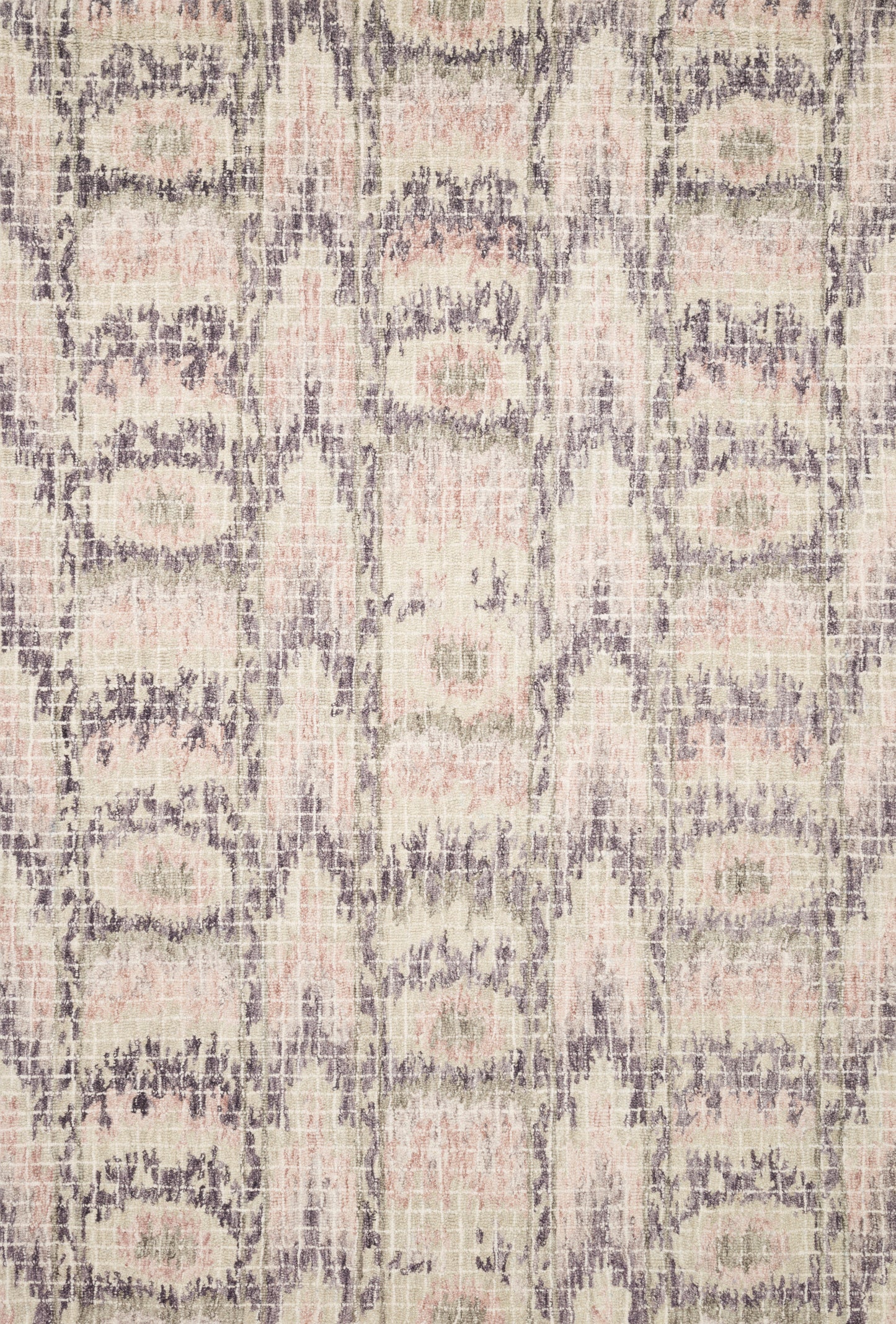 Loloi TATUM TW-06 Blush Raisin Transitional Hooked Rug