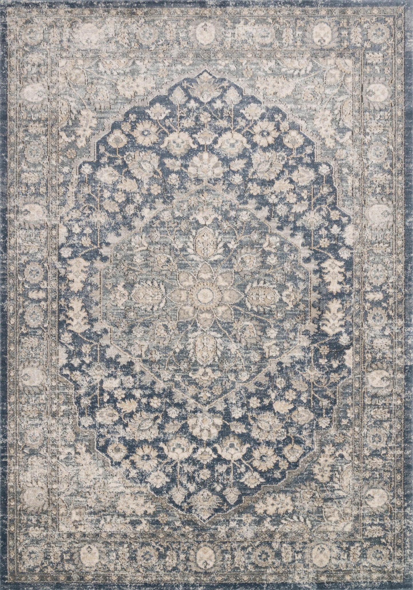 Loloi II Teagan TEA-01 Denim Mist Traditional Power Loomed Rug