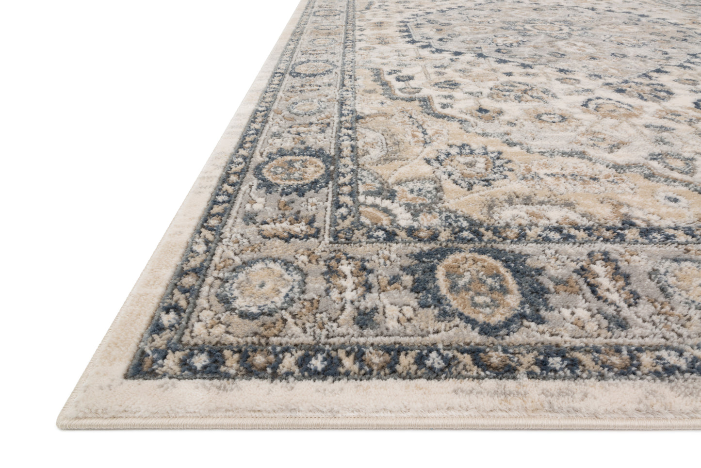 Loloi II Teagan TEA-01 Natural Lt. Grey Traditional Power Loomed Rug