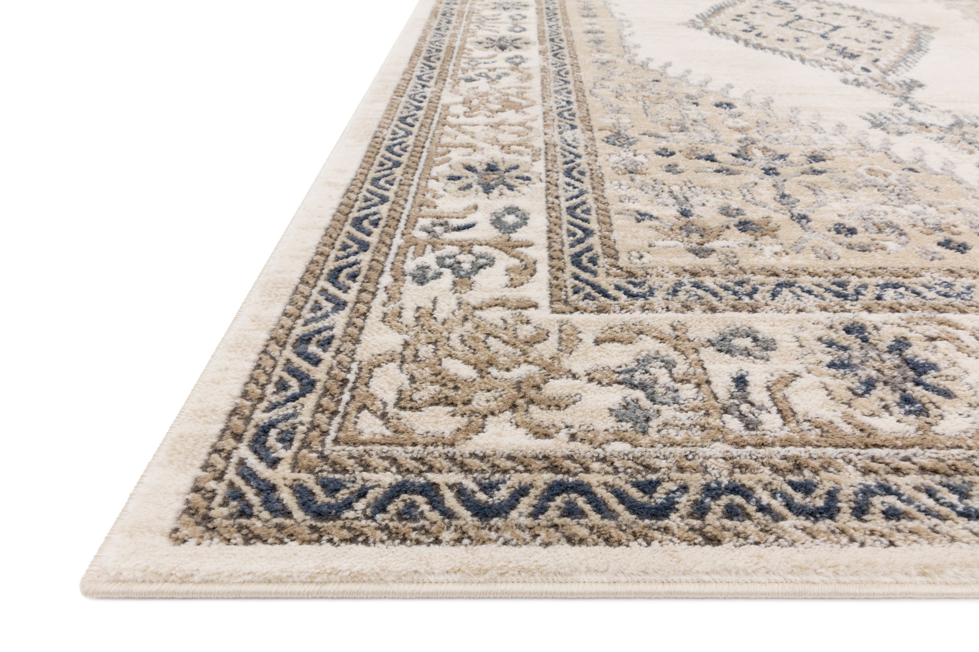 Loloi II Teagan TEA-02 Oatmeal Ivory Traditional Power Loomed Rug