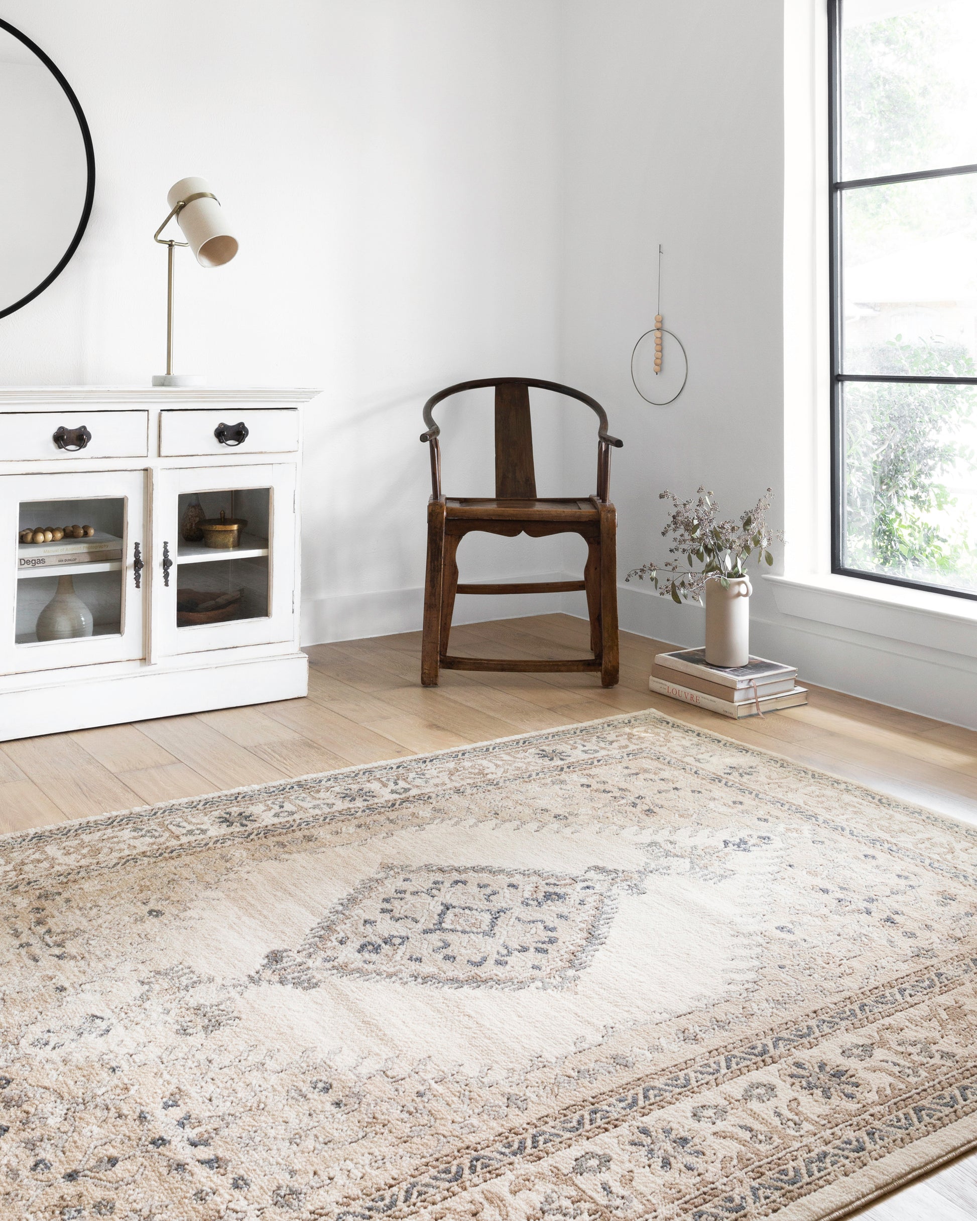 Loloi II Teagan TEA-02 Oatmeal Ivory Traditional Power Loomed Rug