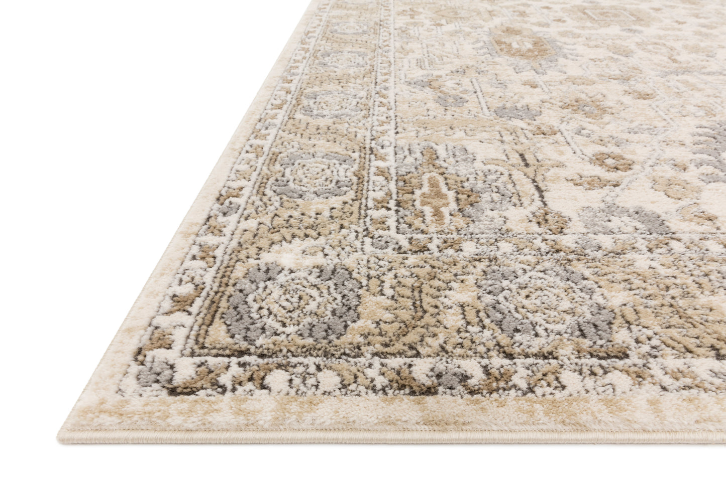 Loloi II Teagan TEA-03 Ivory Sand Traditional Power Loomed Rug