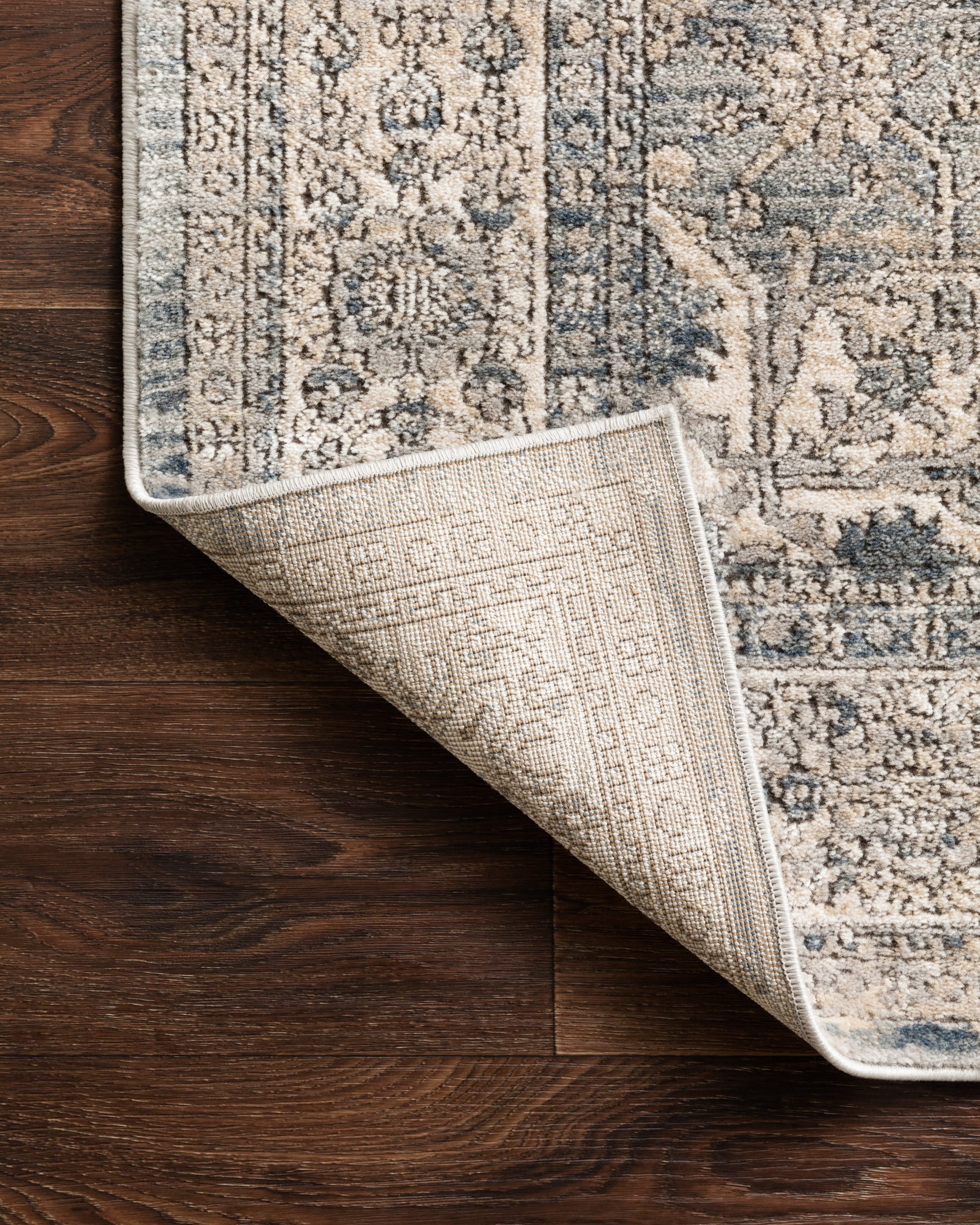 Loloi II Teagan TEA-04 Sky Natural Traditional Power Loomed Rug