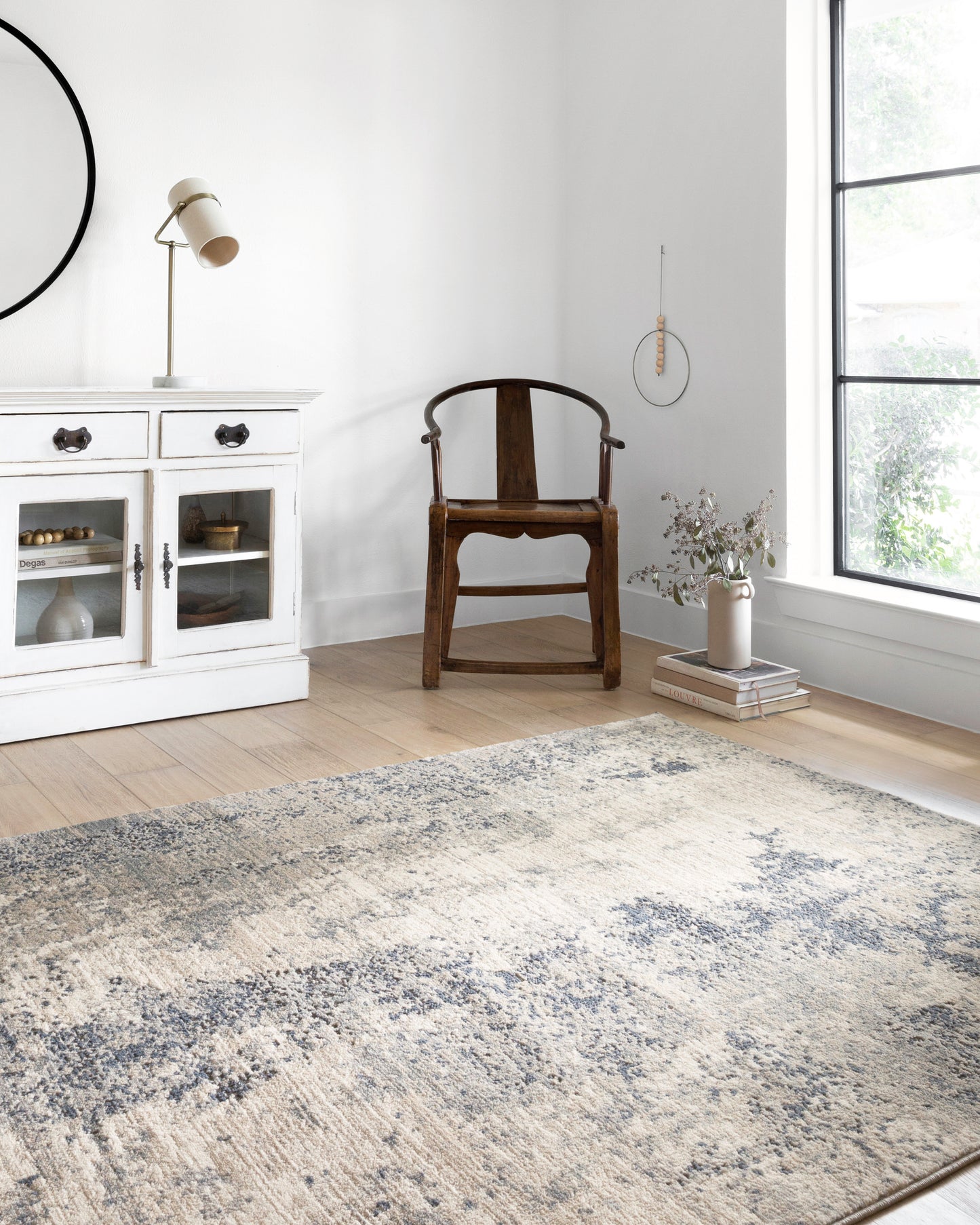 Loloi II Teagan TEA-07 Natural Denim Traditional Power Loomed Rug