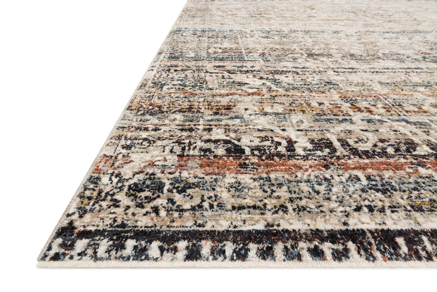 Loloi Theia THE-03 Taupe Multi Traditional Power Loomed Rug