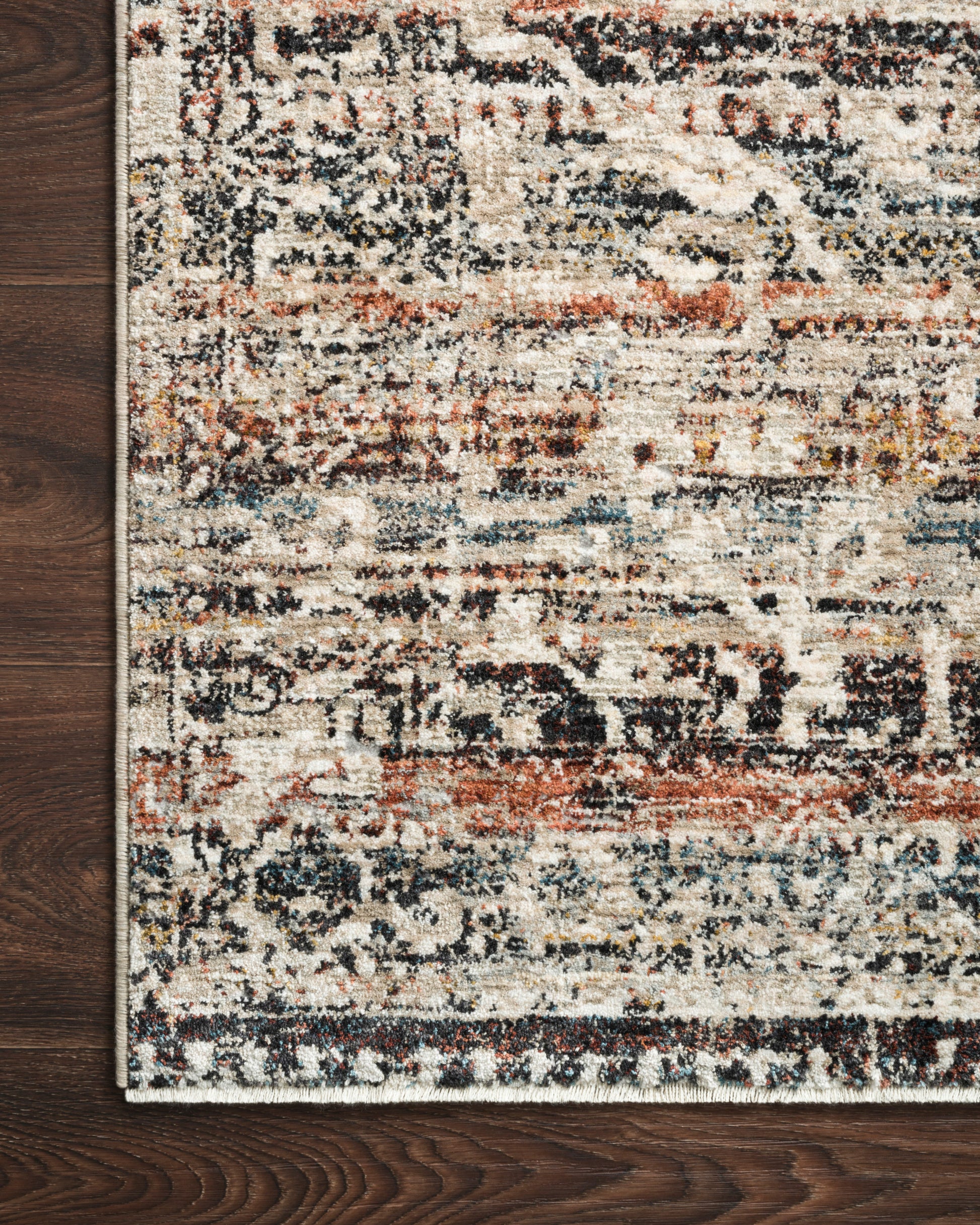 Loloi Theia THE-03 Taupe Multi Traditional Power Loomed Rug