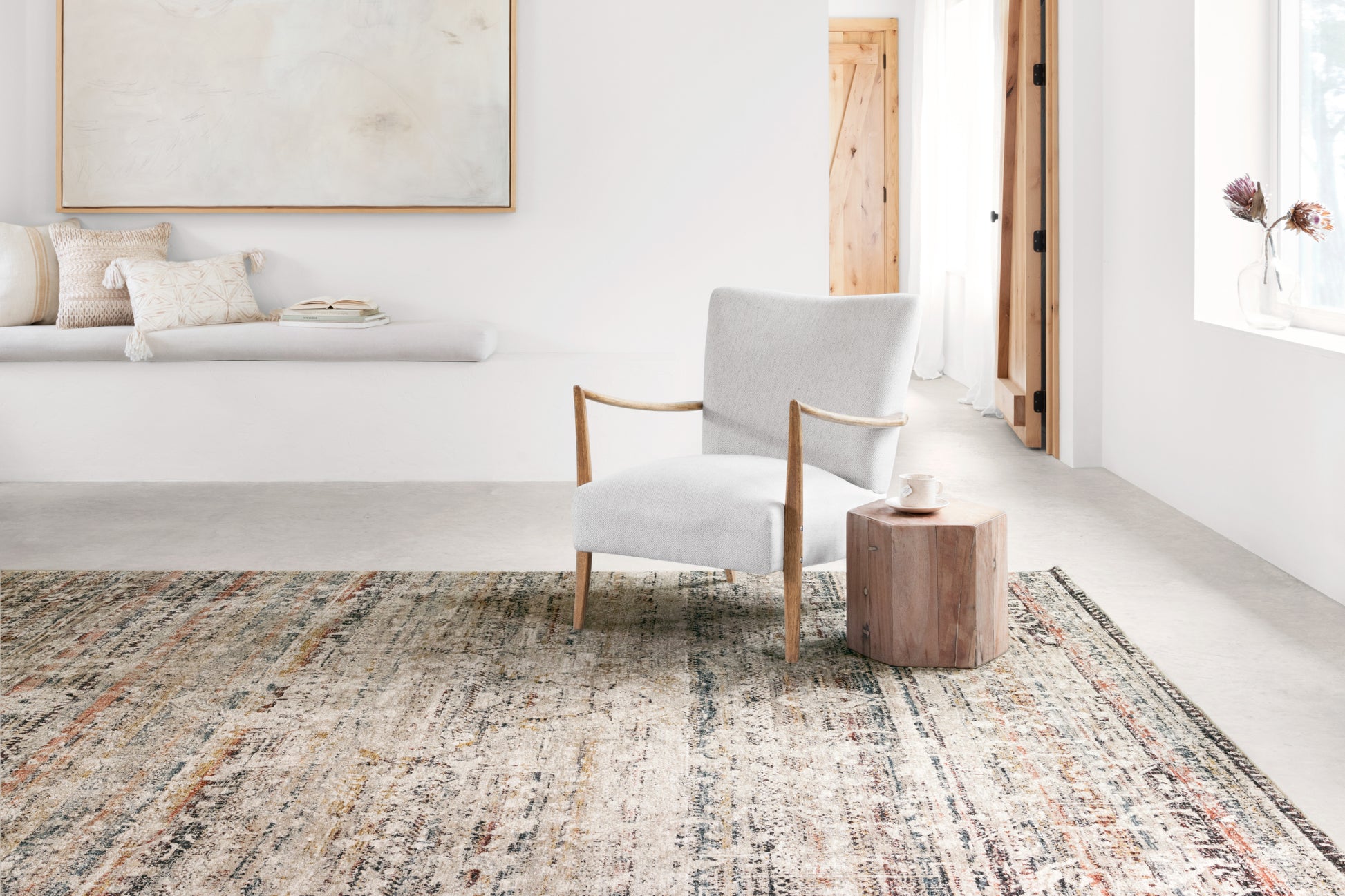 Loloi Theia THE-03 Taupe Multi Traditional Power Loomed Rug