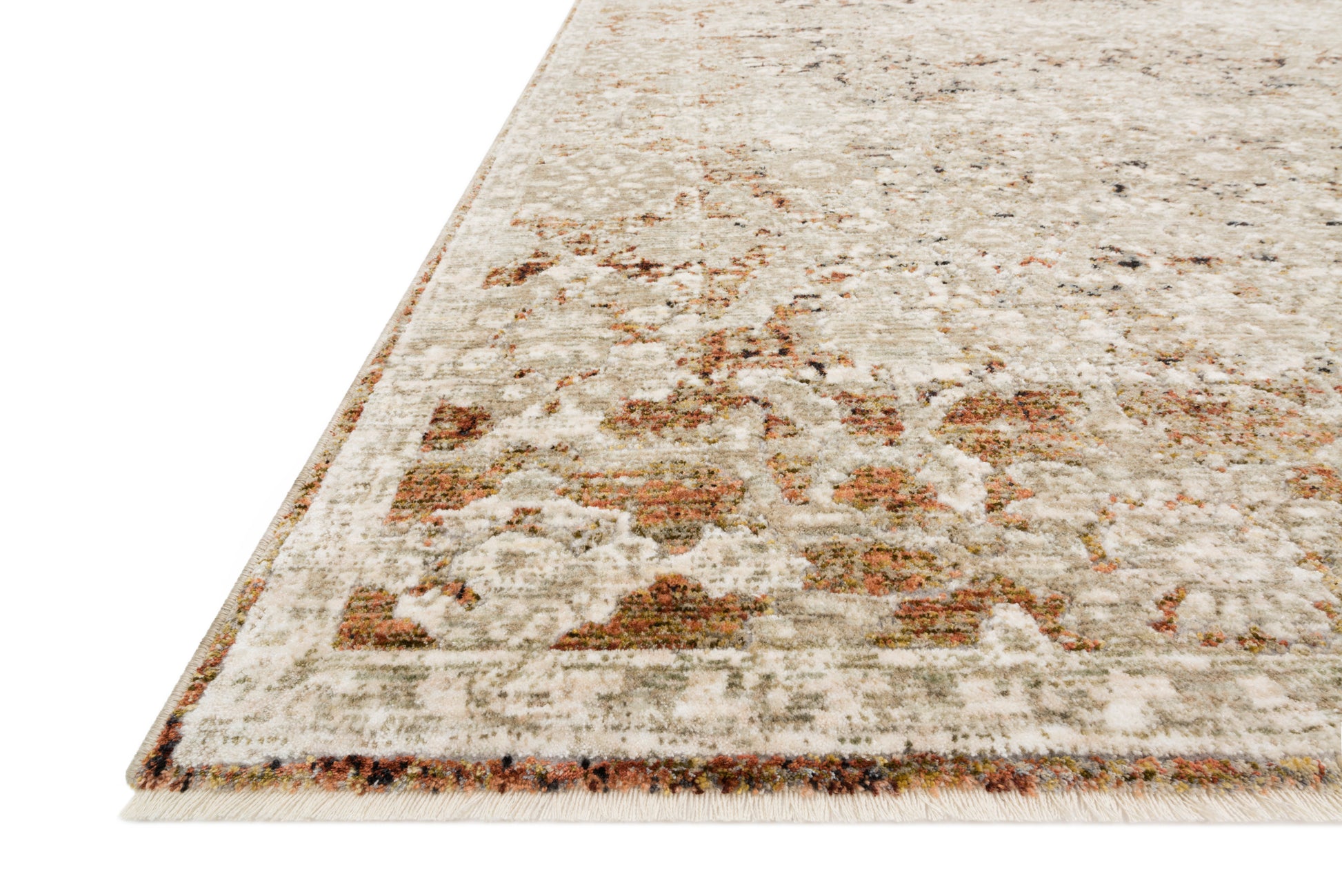 Loloi Theia THE-07 Natural Rust Traditional Power Loomed Rug