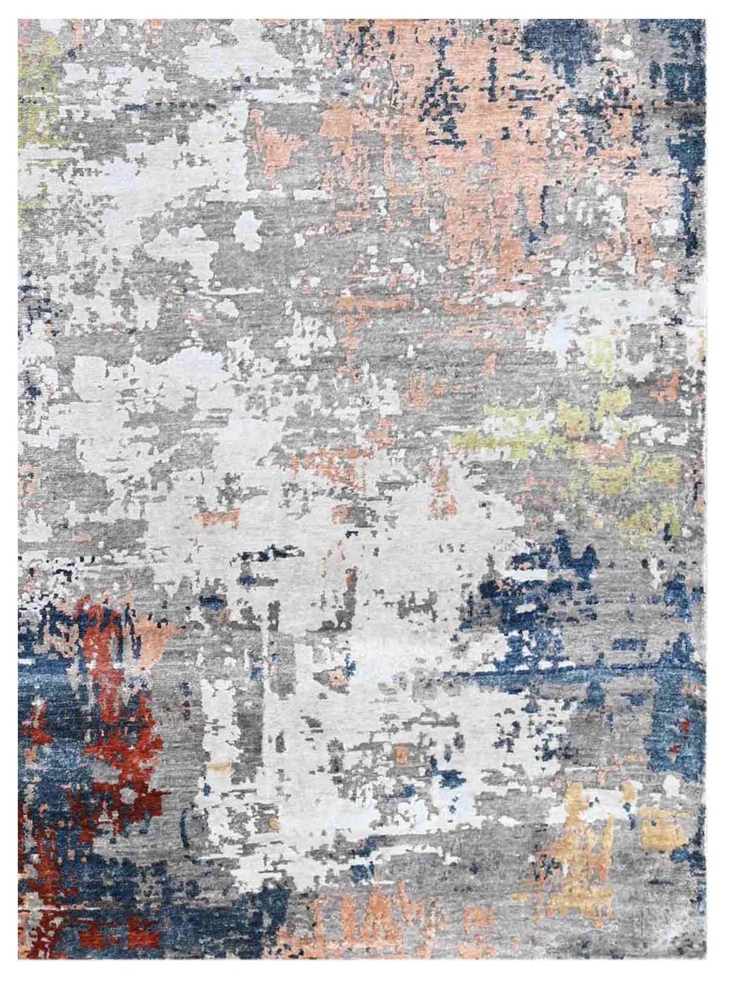 Artisan Toni Silver Multi Contemporary Knotted Rug - Rugs - Artisan - Atlanta Designer Rugs