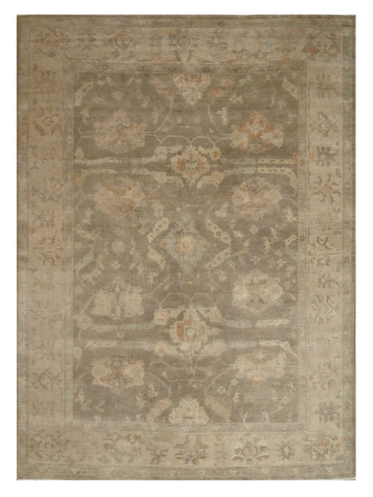 Artisan Julie Grey Beige Traditional Knotted Rug - Rugs - Artisan - Atlanta Designer Rugs