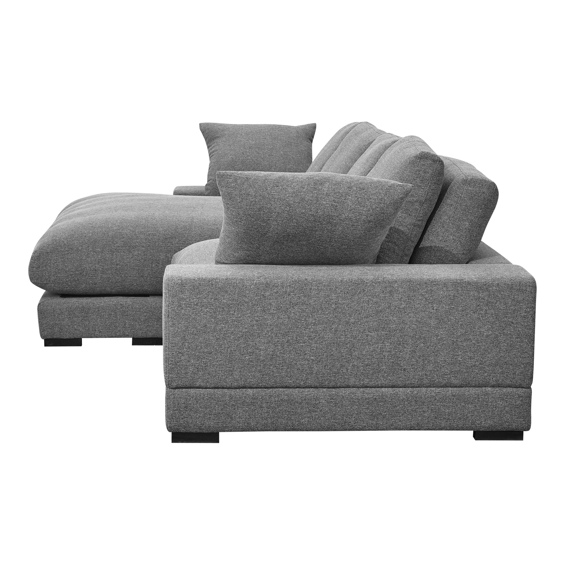 Moes Home Sectionals Plunge Grey Contemporary Furniture