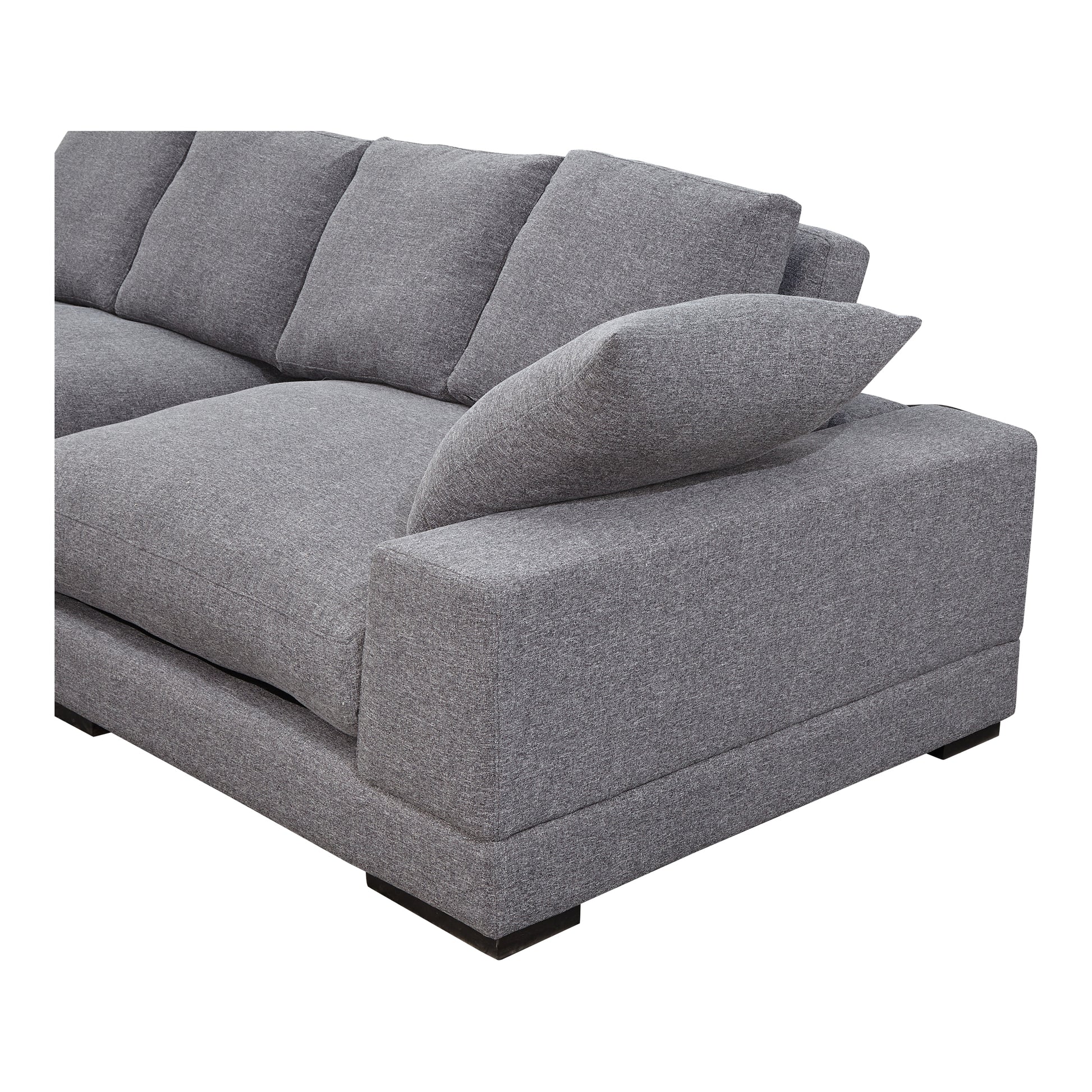 Moes Home Sectionals Plunge Grey Contemporary Furniture