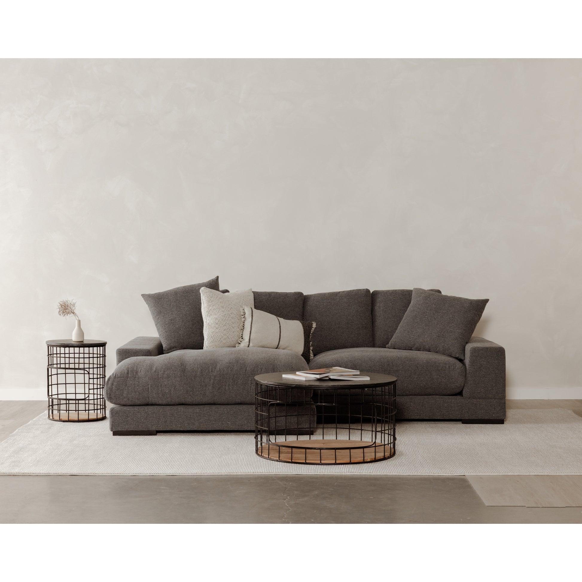 Moes Home Sectionals Plunge Grey Contemporary Furniture