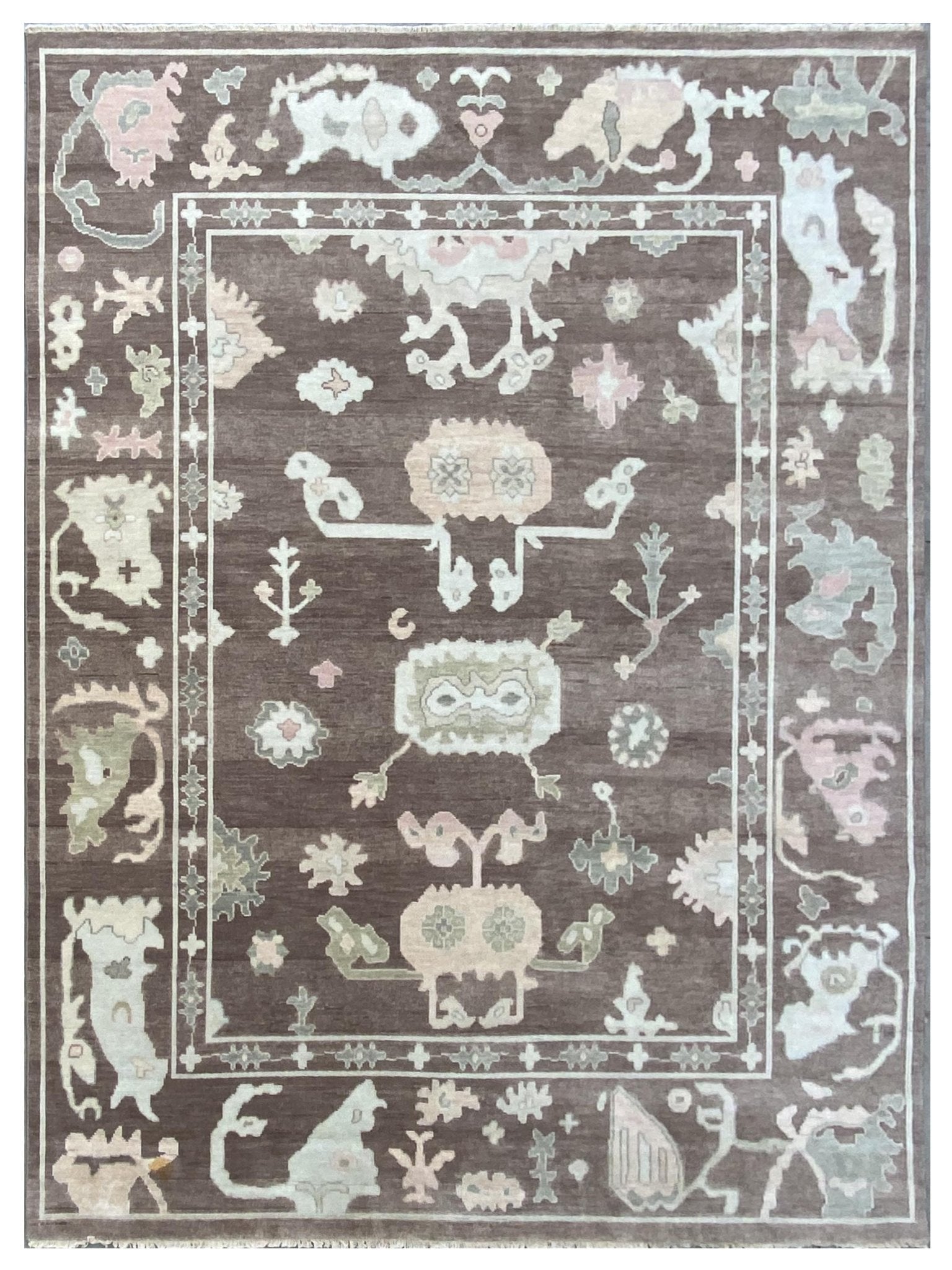 Artisan Blossom - 2 Brown Traditional Knotted Rug - Rugs - Artisan - Atlanta Designer Rugs