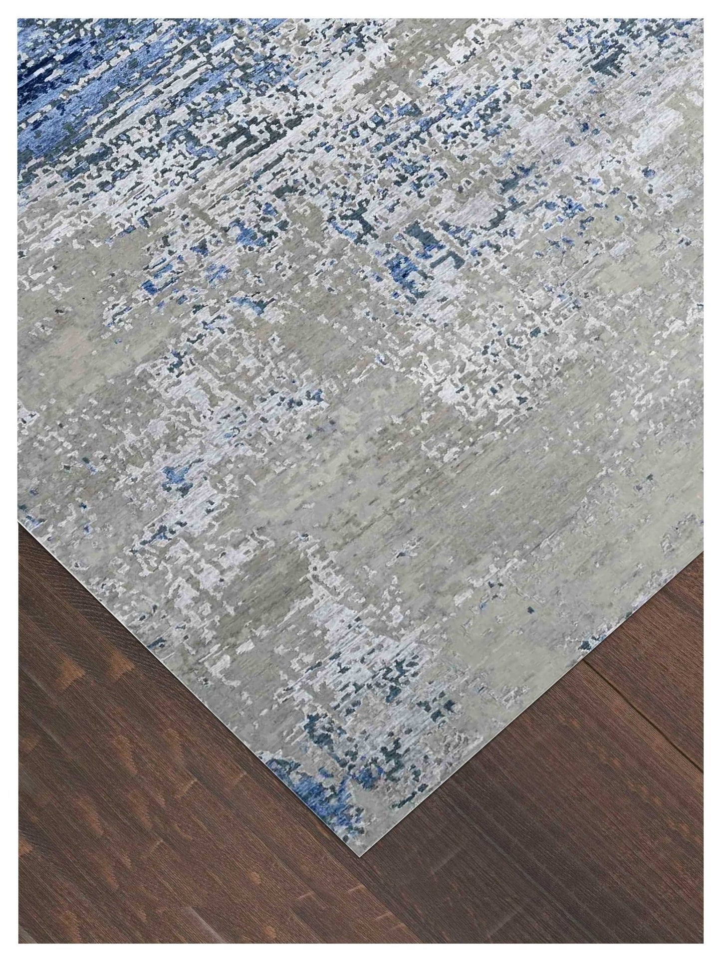 Artisan Tawny Blue Contemporary Knotted Rug - Rugs - Artisan - Atlanta Designer Rugs