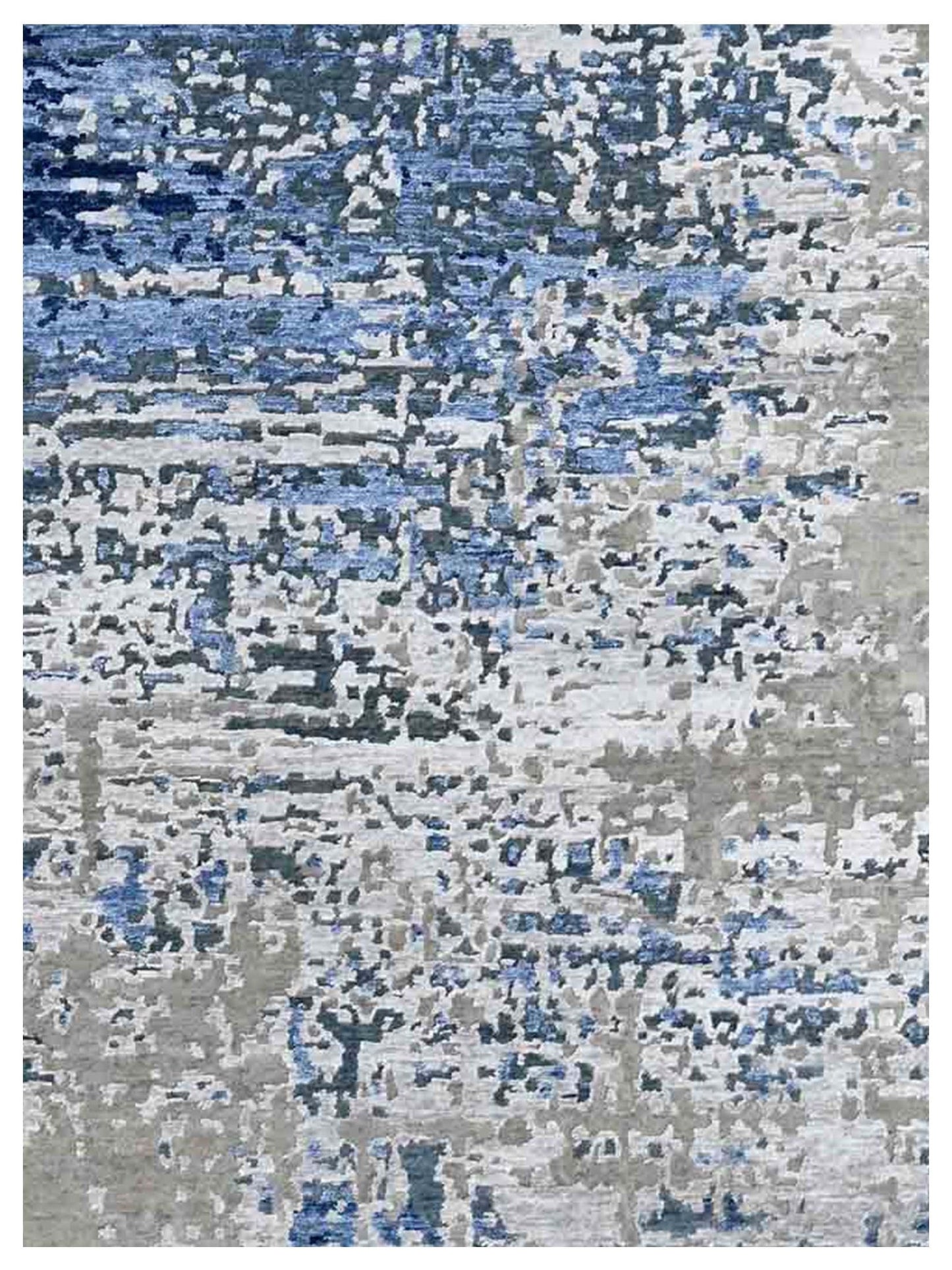 Artisan Tawny Blue Contemporary Knotted Rug - Rugs - Artisan - Atlanta Designer Rugs