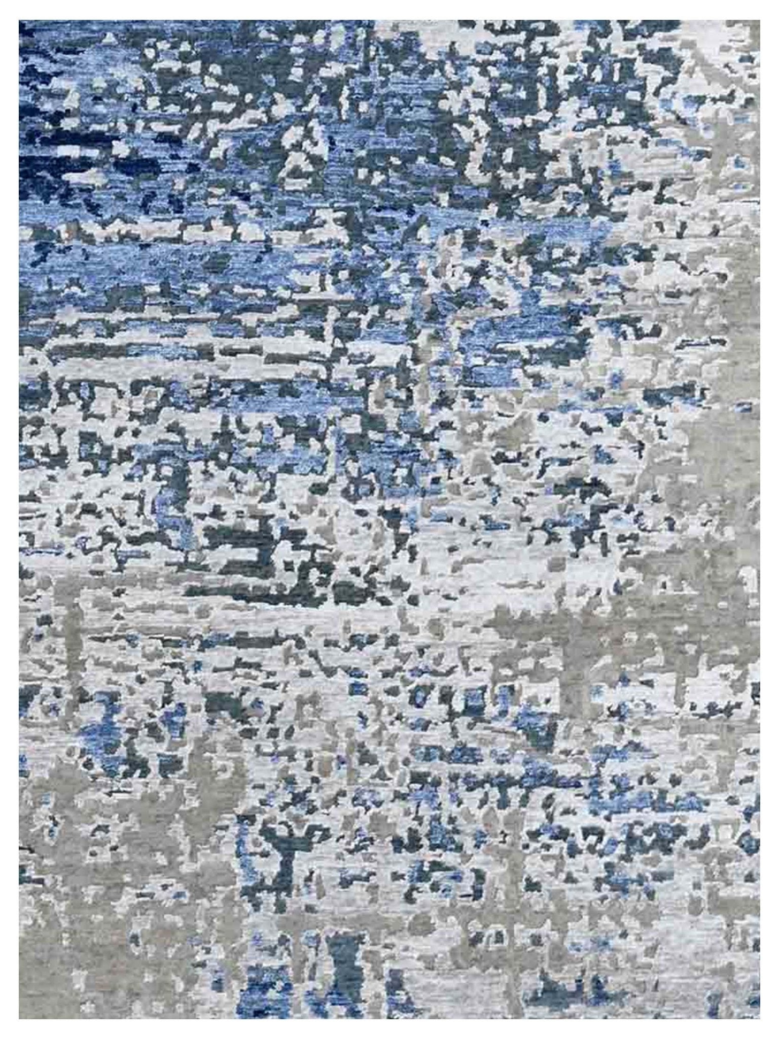 Artisan Tawny Blue Contemporary Knotted Rug - Rugs - Artisan - Atlanta Designer Rugs