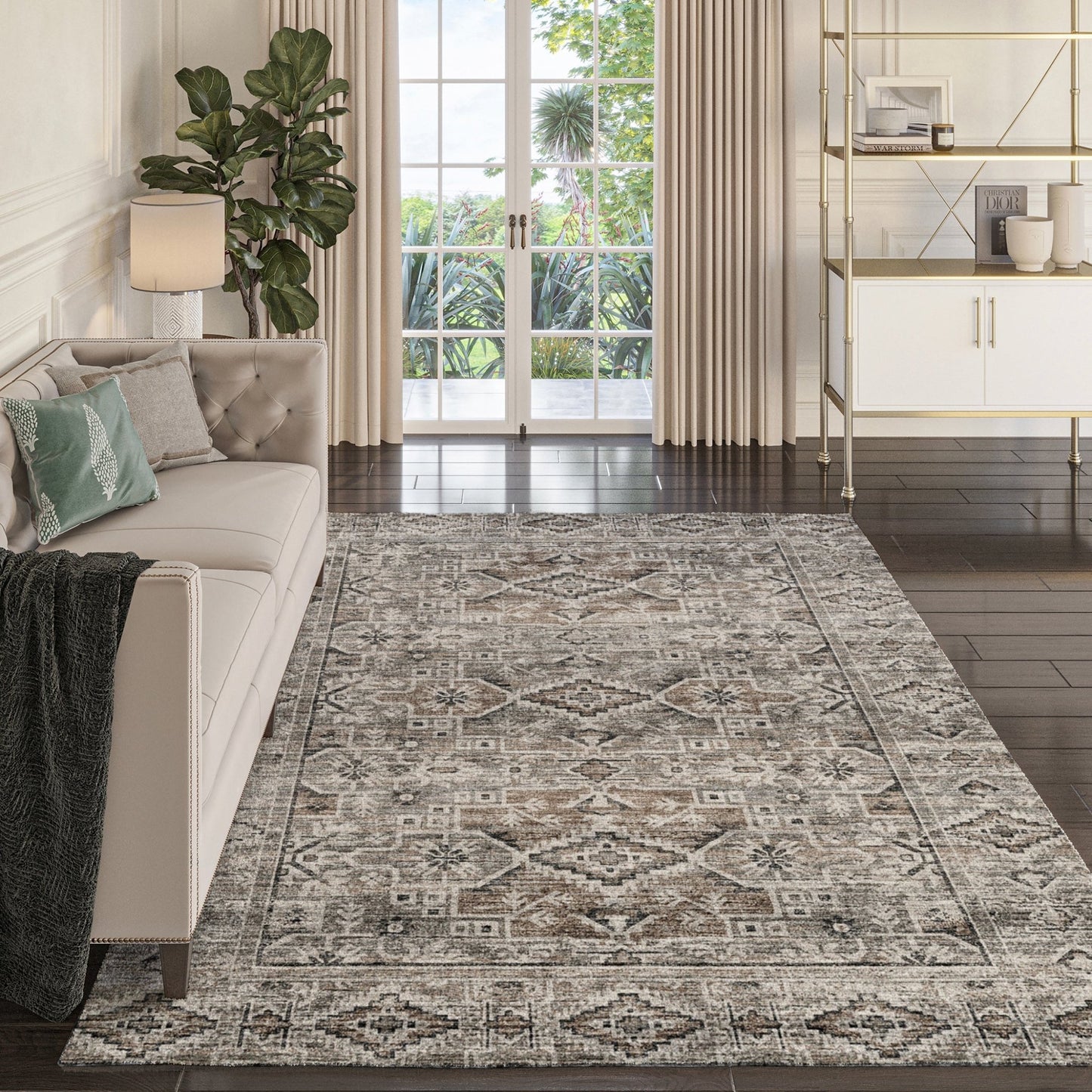 Dalyn Rugs Tuscany TU10 Gray Traditional Rug - Rugs - Dalyn Rugs - Atlanta Designer Rugs