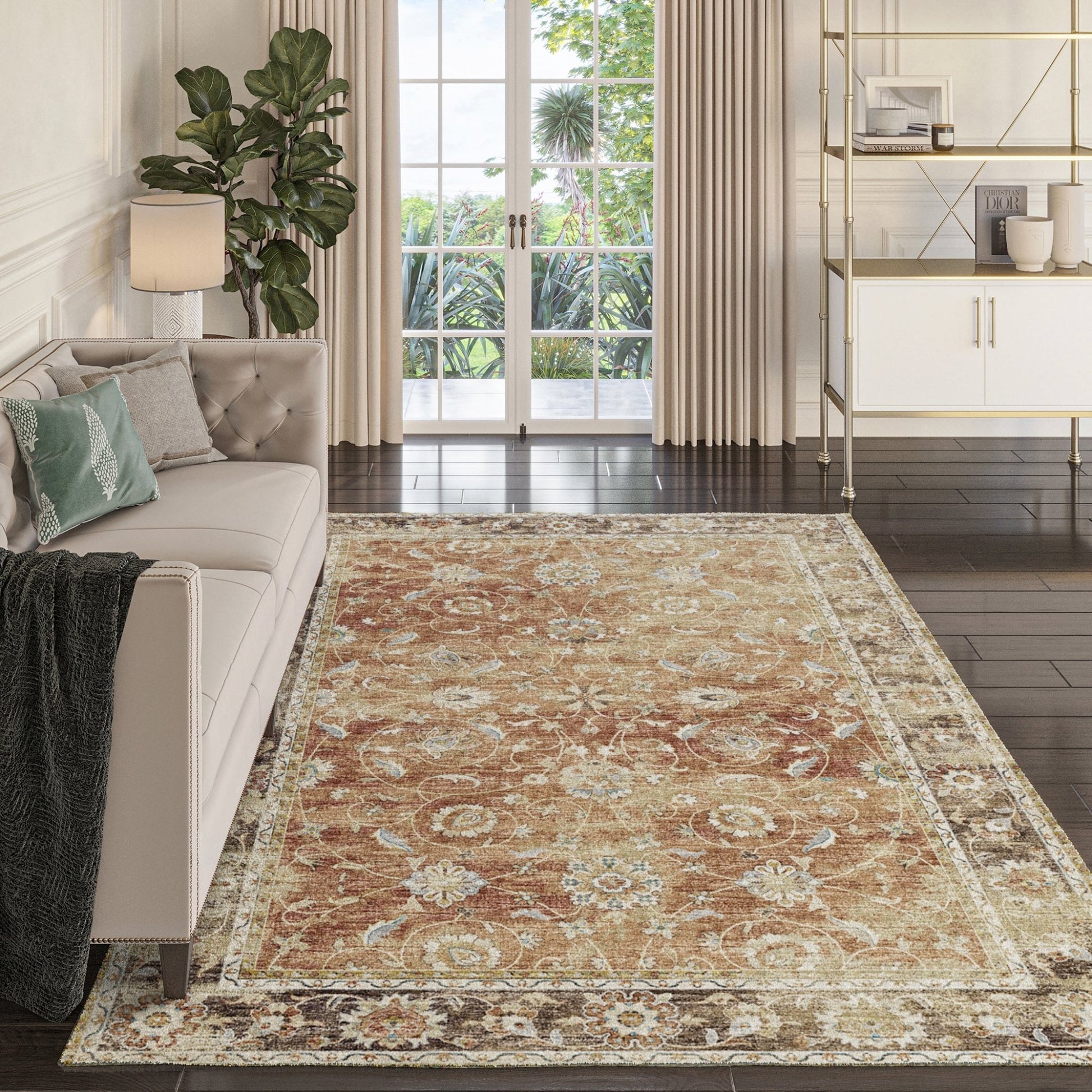 Dalyn Rugs Tuscany TU14 Paprika Traditional Rug - Rugs - Dalyn Rugs - Atlanta Designer Rugs