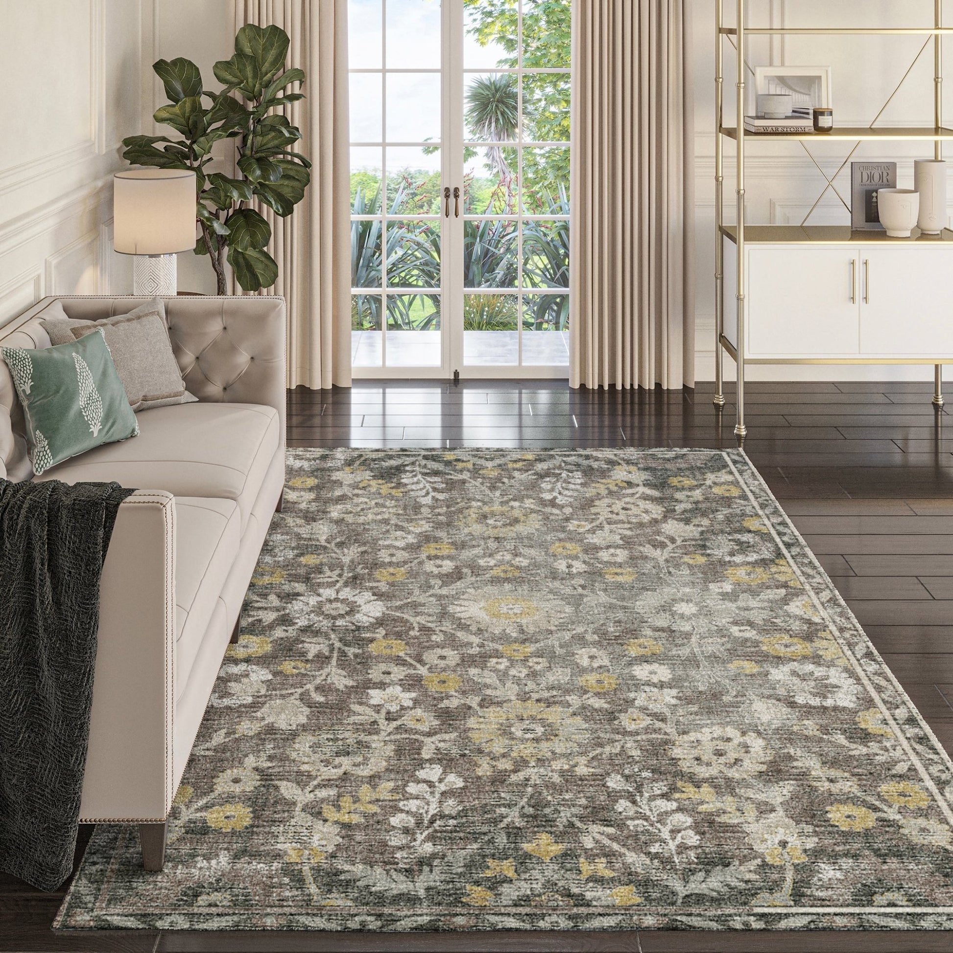 Dalyn Rugs Tuscany TU2 Gray Traditional Rug - Rugs - Dalyn Rugs - Atlanta Designer Rugs