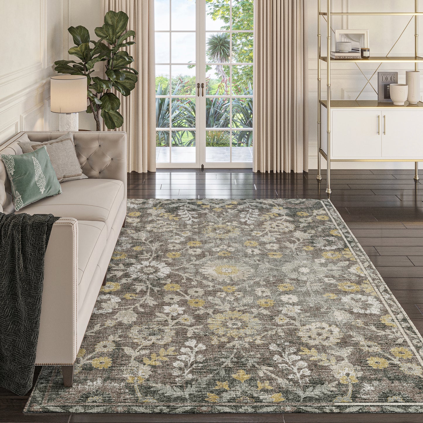 Dalyn Rugs Tuscany TU2 Gray  Traditional  Rug