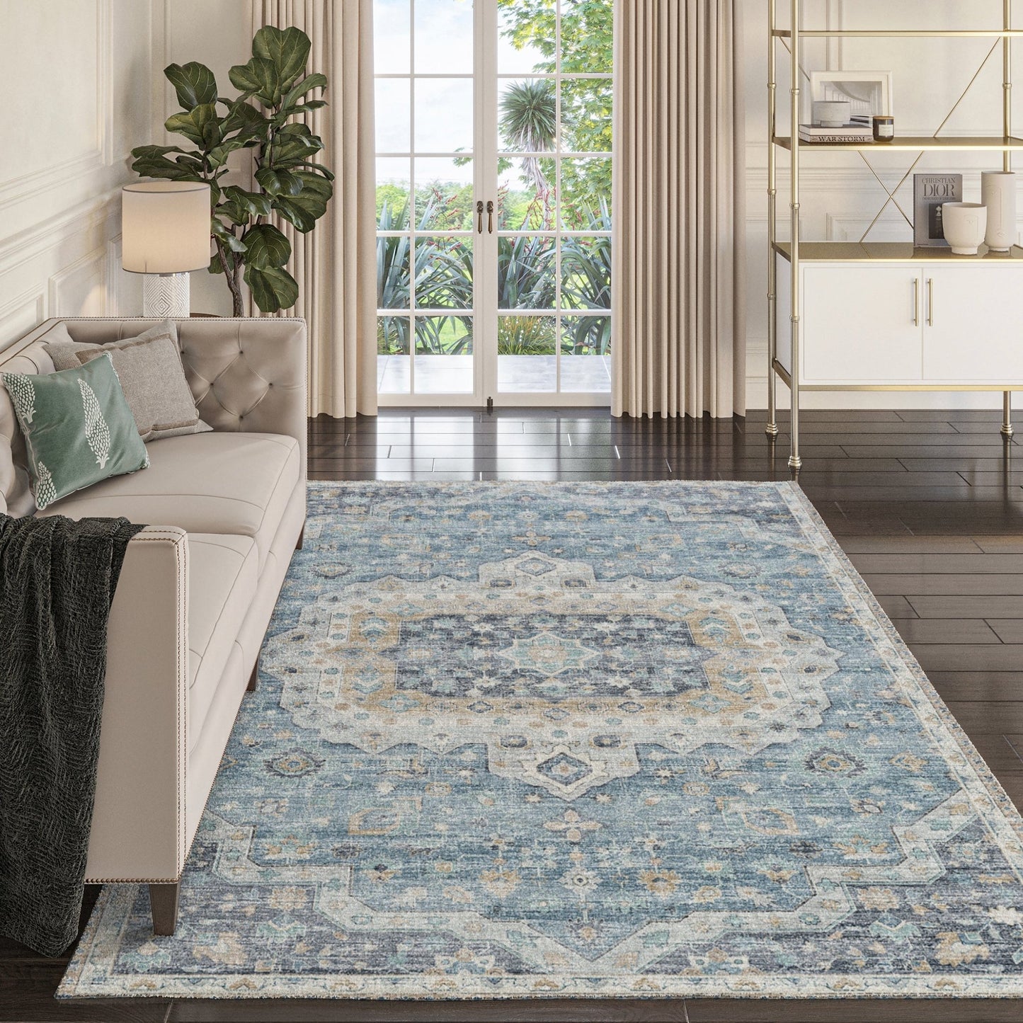 Dalyn Rugs Tuscany TU4 Blue Traditional Rug - Rugs - Dalyn Rugs - Atlanta Designer Rugs