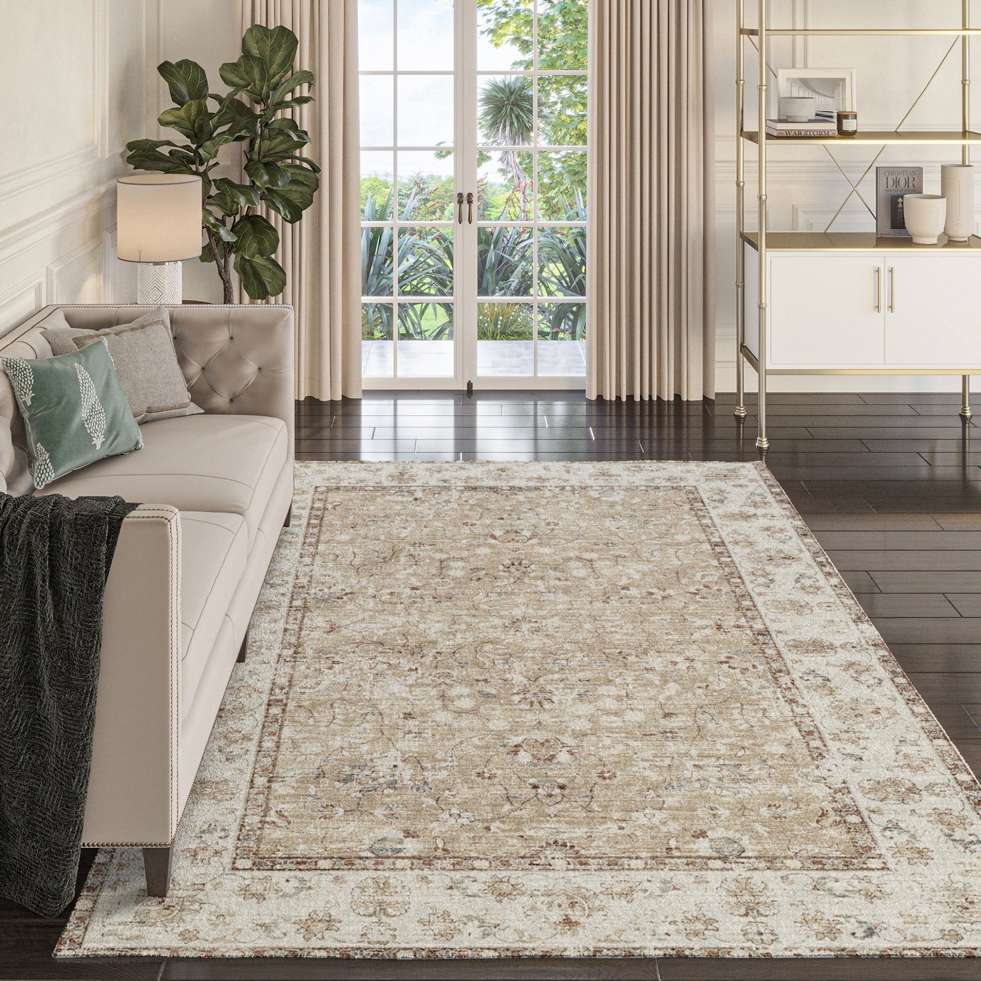 Dalyn Rugs Tuscany TU5 Taupe Traditional Rug - Rugs - Dalyn Rugs - Atlanta Designer Rugs