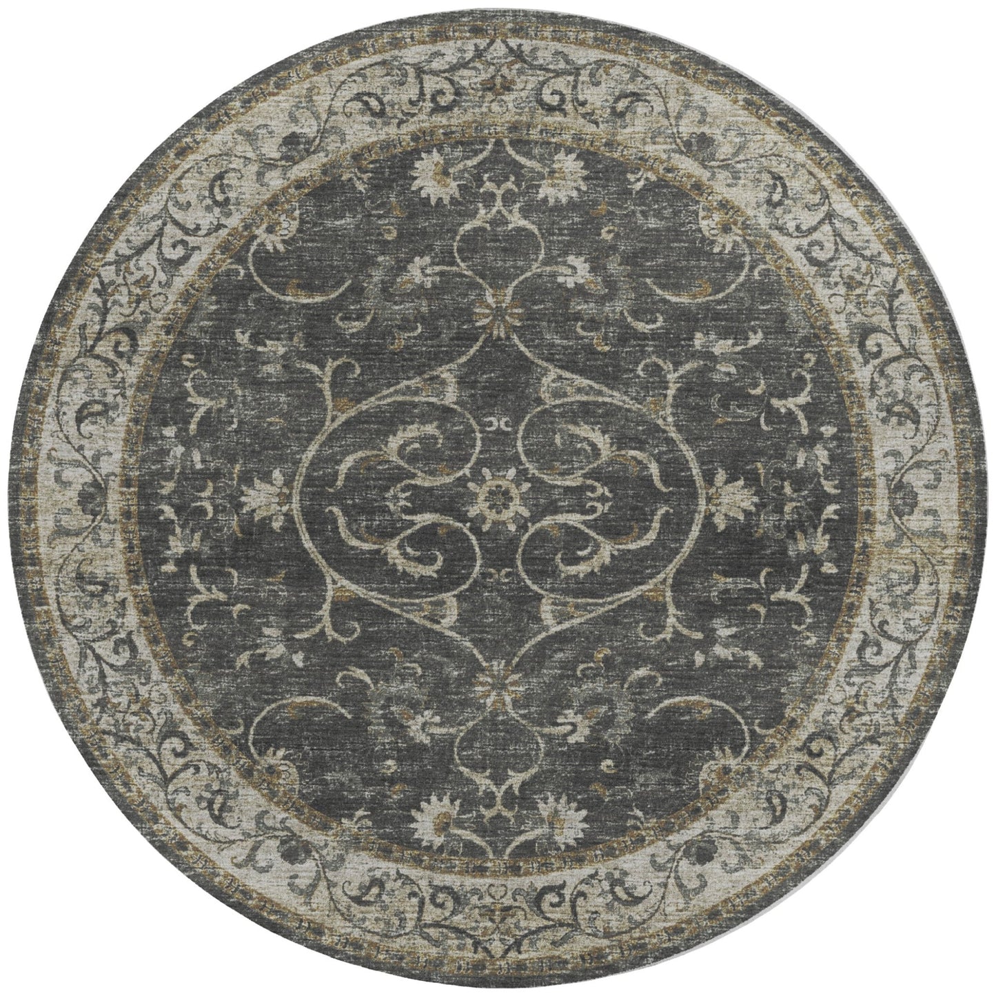 Dalyn Rugs Tuscany TU6 Charcoal Traditional Rug - Rugs - Dalyn Rugs - Atlanta Designer Rugs