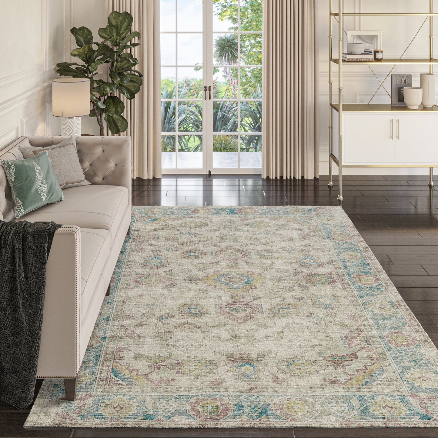 Dalyn Rugs Tuscany TU7 Linen Traditional Rug - Rugs - Dalyn Rugs - Atlanta Designer Rugs