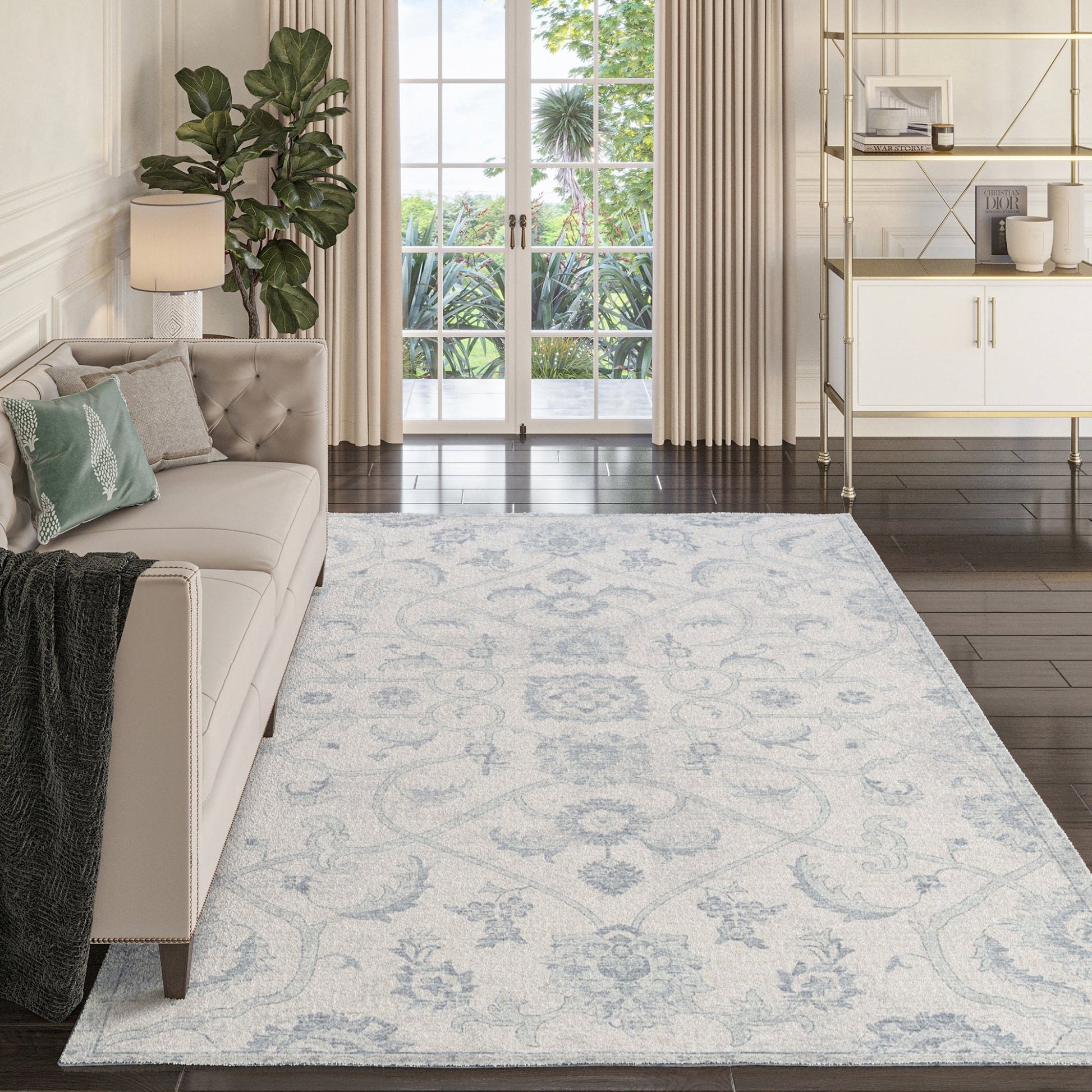 Dalyn Rugs Tuscany TU8 Denim Traditional Rug - Rugs - Dalyn Rugs - Atlanta Designer Rugs