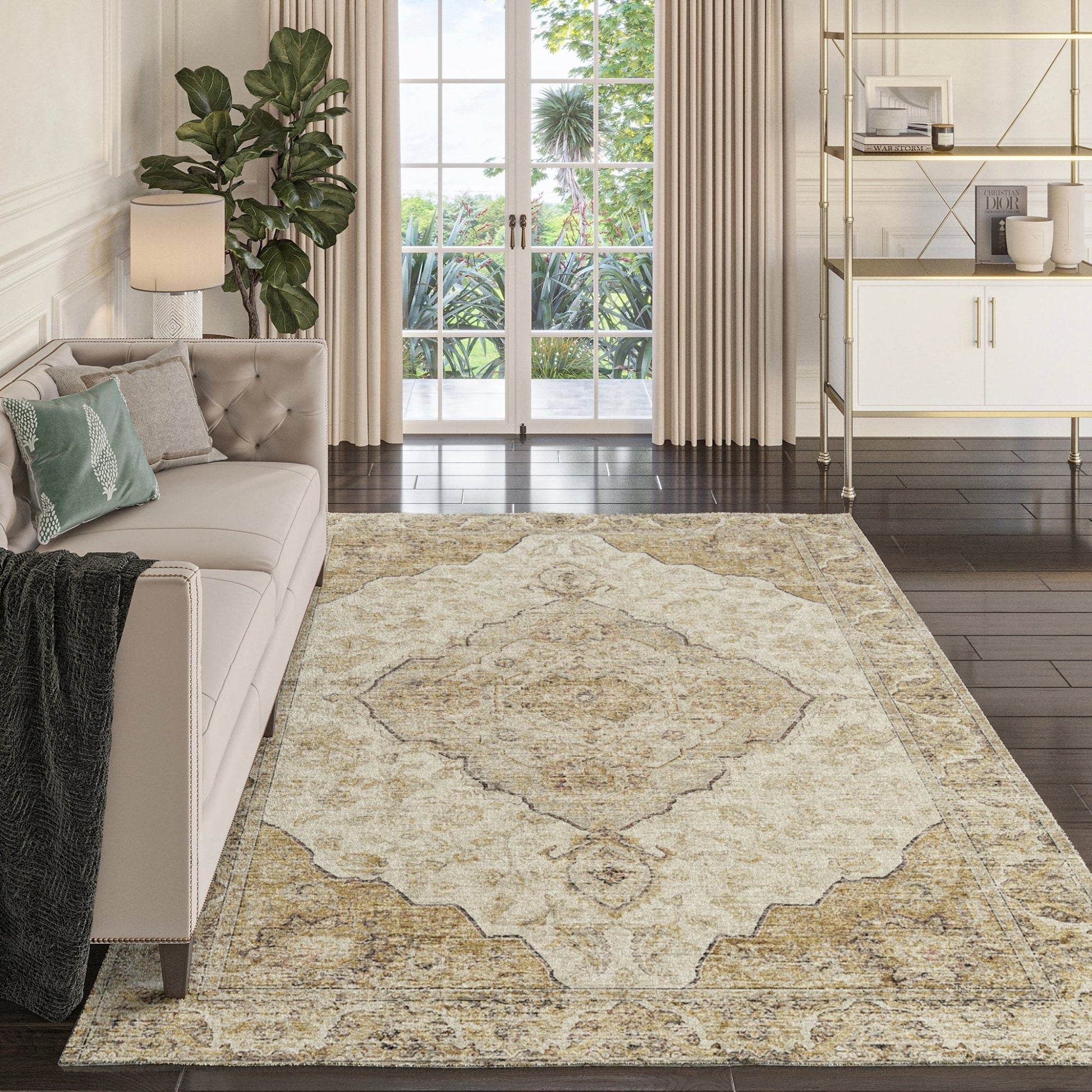 Dalyn Rugs Tuscany TU9 Gold Traditional Rug - Rugs - Dalyn Rugs - Atlanta Designer Rugs