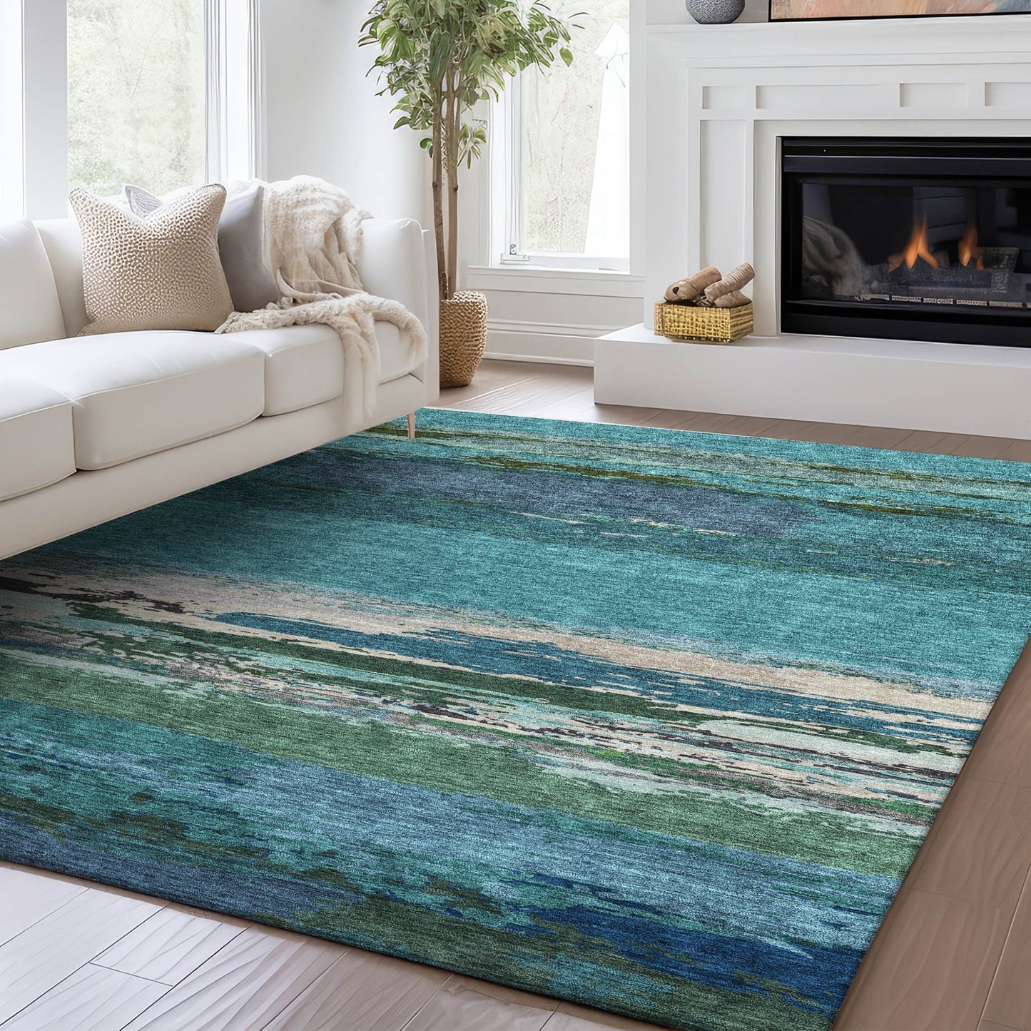 Dalyn Rugs Trevi TV8 Teal Transitional Rug - Rugs - Dalyn Rugs - Atlanta Designer Rugs