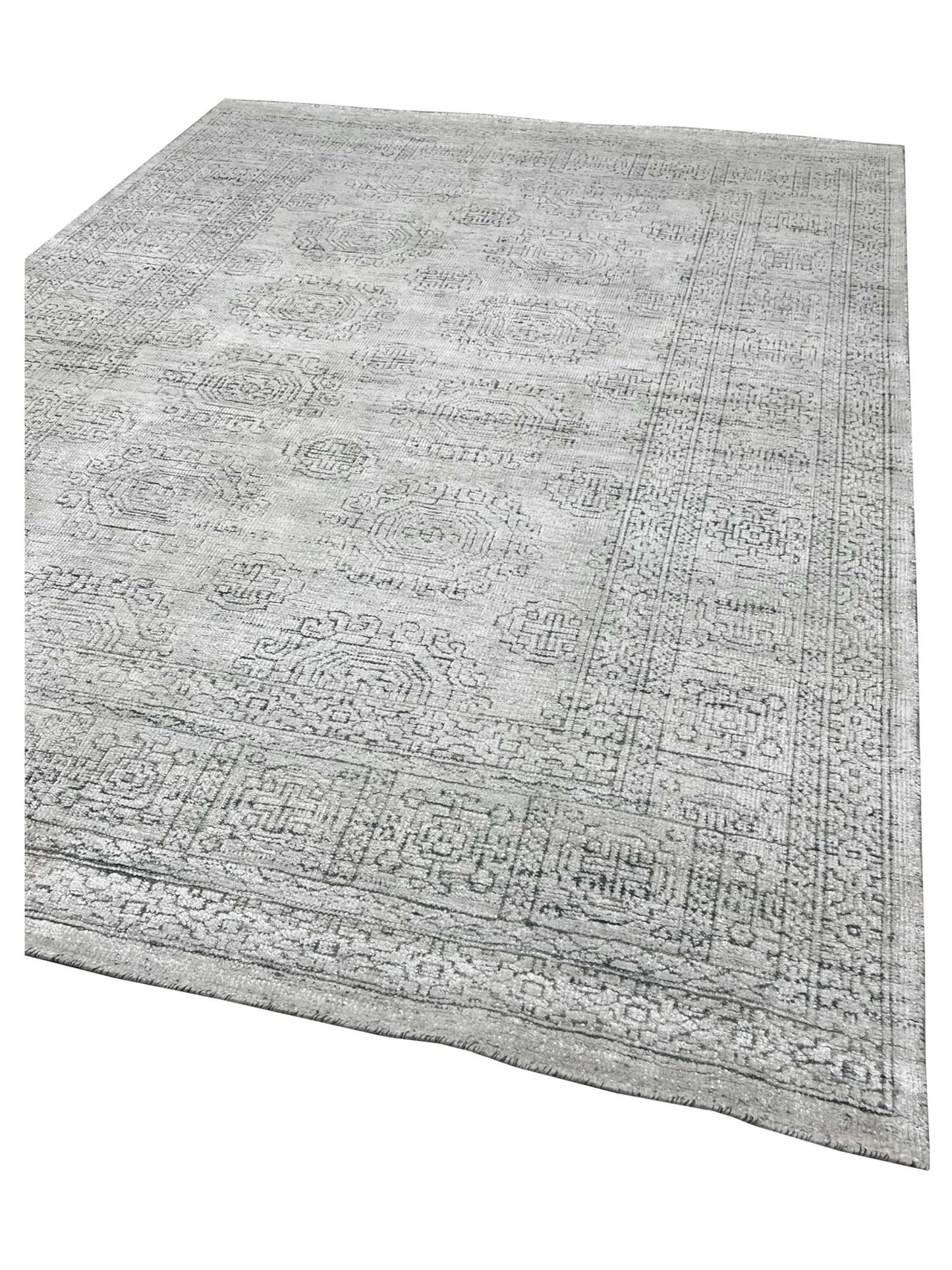 Artisan Serenade Green Ivory Transitional Knotted Rug - Rugs - Artisan - Atlanta Designer Rugs