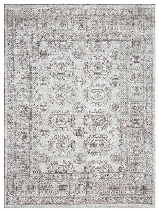 Artisan Serenade  Persimmion Ivory Transitional Knotted Rug