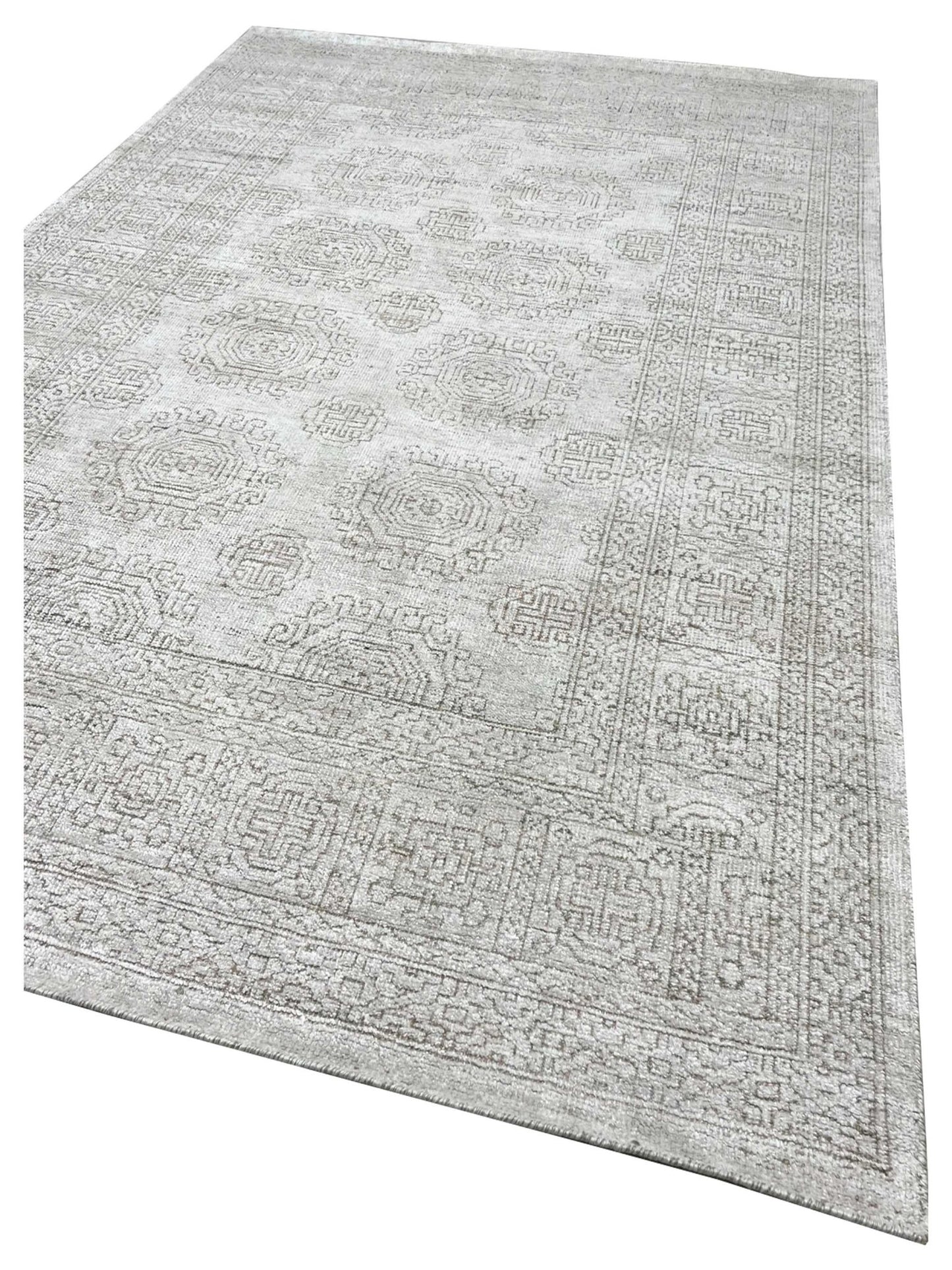 Artisan Serenade Stone Ivory Transitional Knotted Rug - Rugs - Artisan - Atlanta Designer Rugs