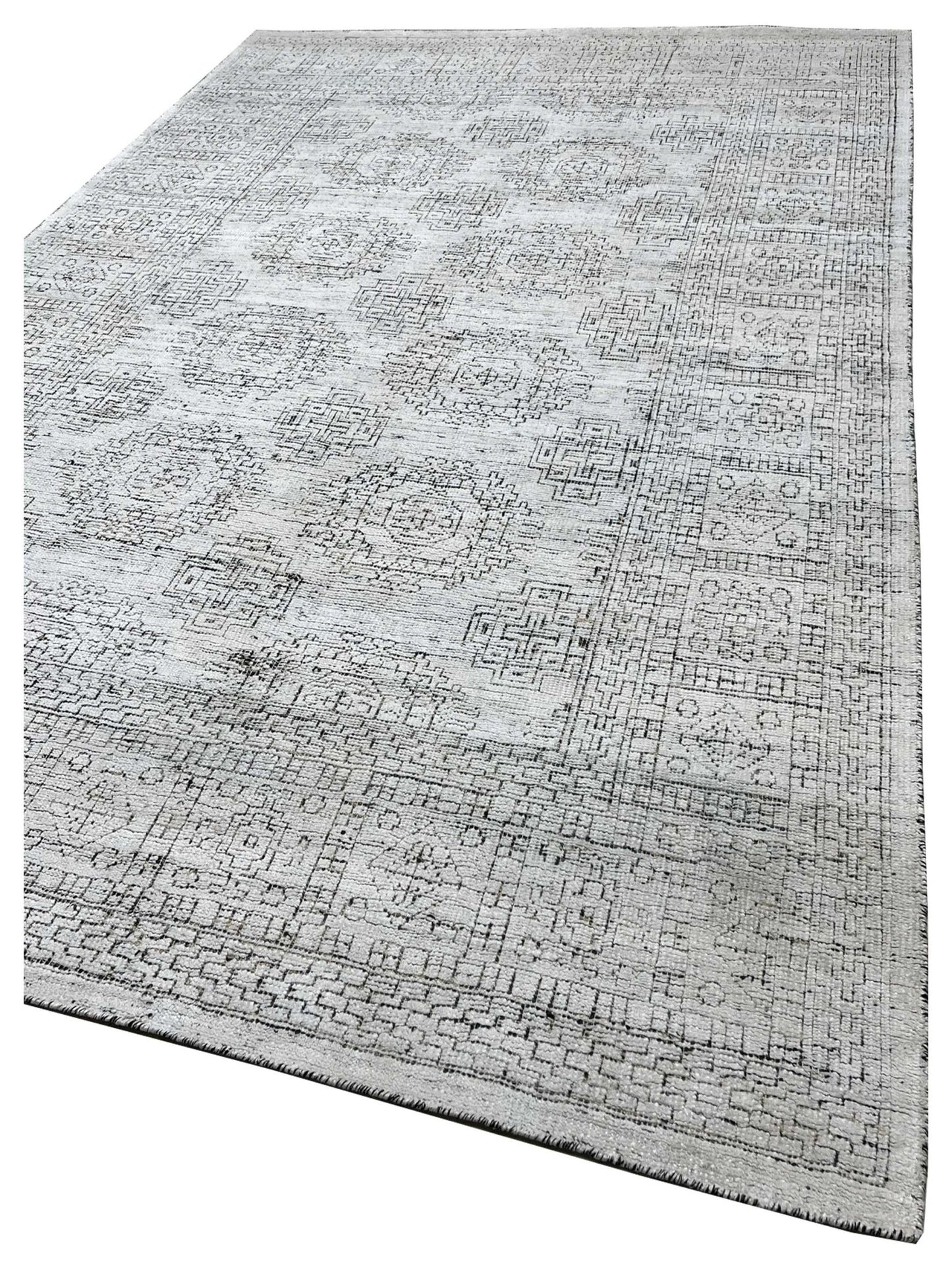 Artisan Serenade Black White Transitional Knotted Rug - Rugs - Artisan - Atlanta Designer Rugs