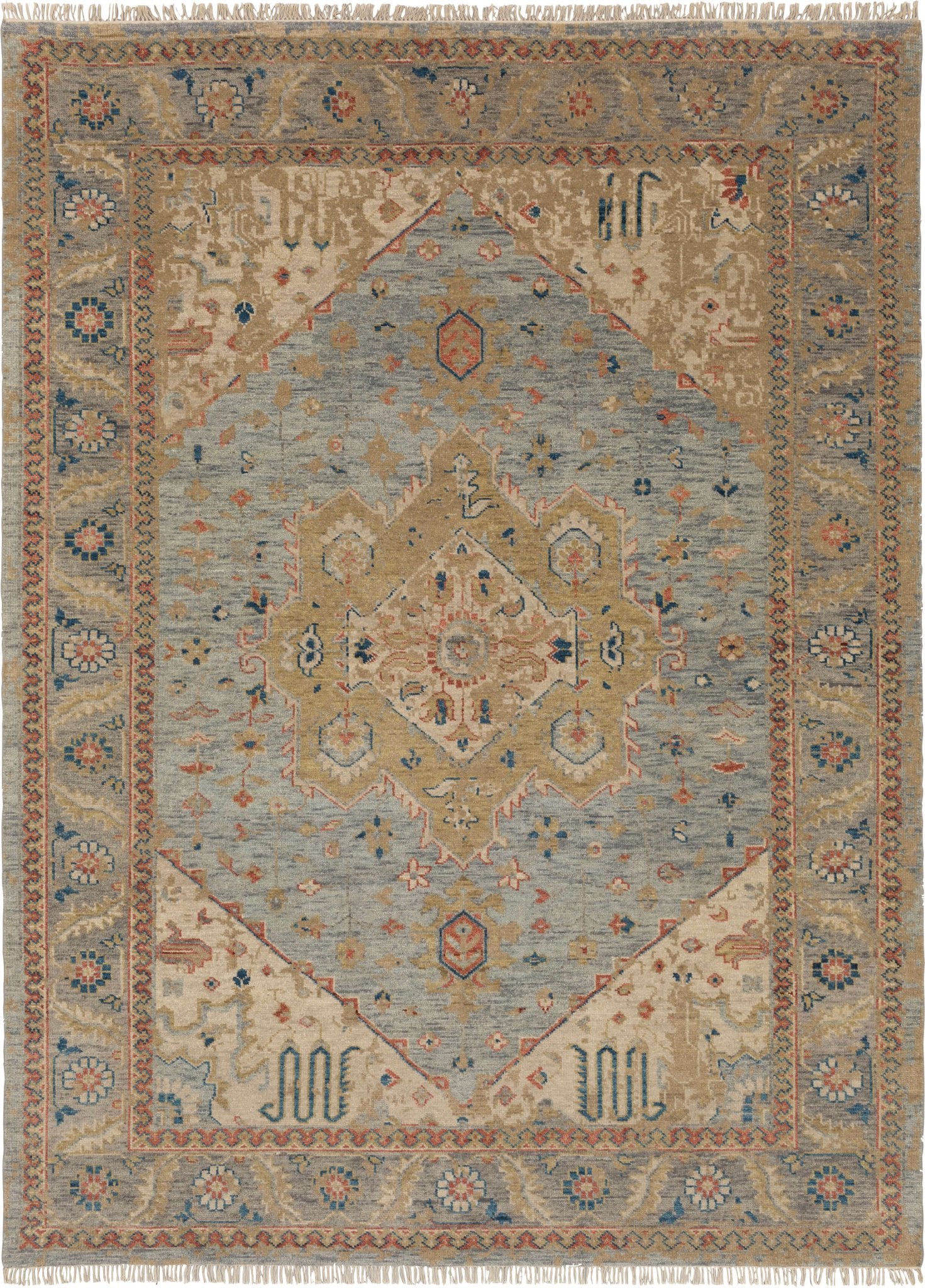 Karastan Paradigm RG144 Slate Traditional Knotted Rug - Rugs - Karastan - Atlanta Designer Rugs