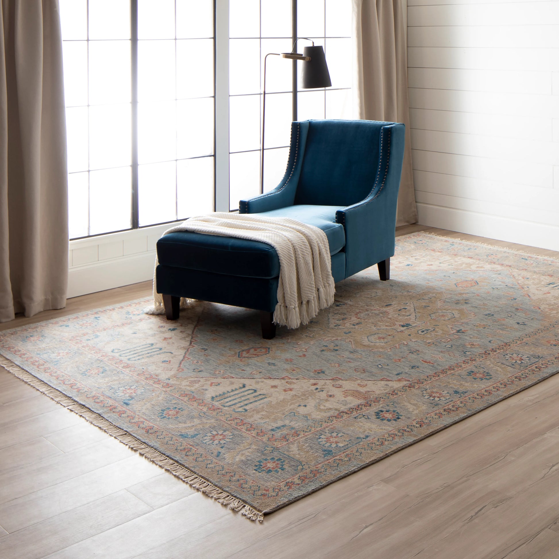 Karastan Paradigm RG144 Slate Traditional Knotted Rug - Rugs - Karastan - Atlanta Designer Rugs