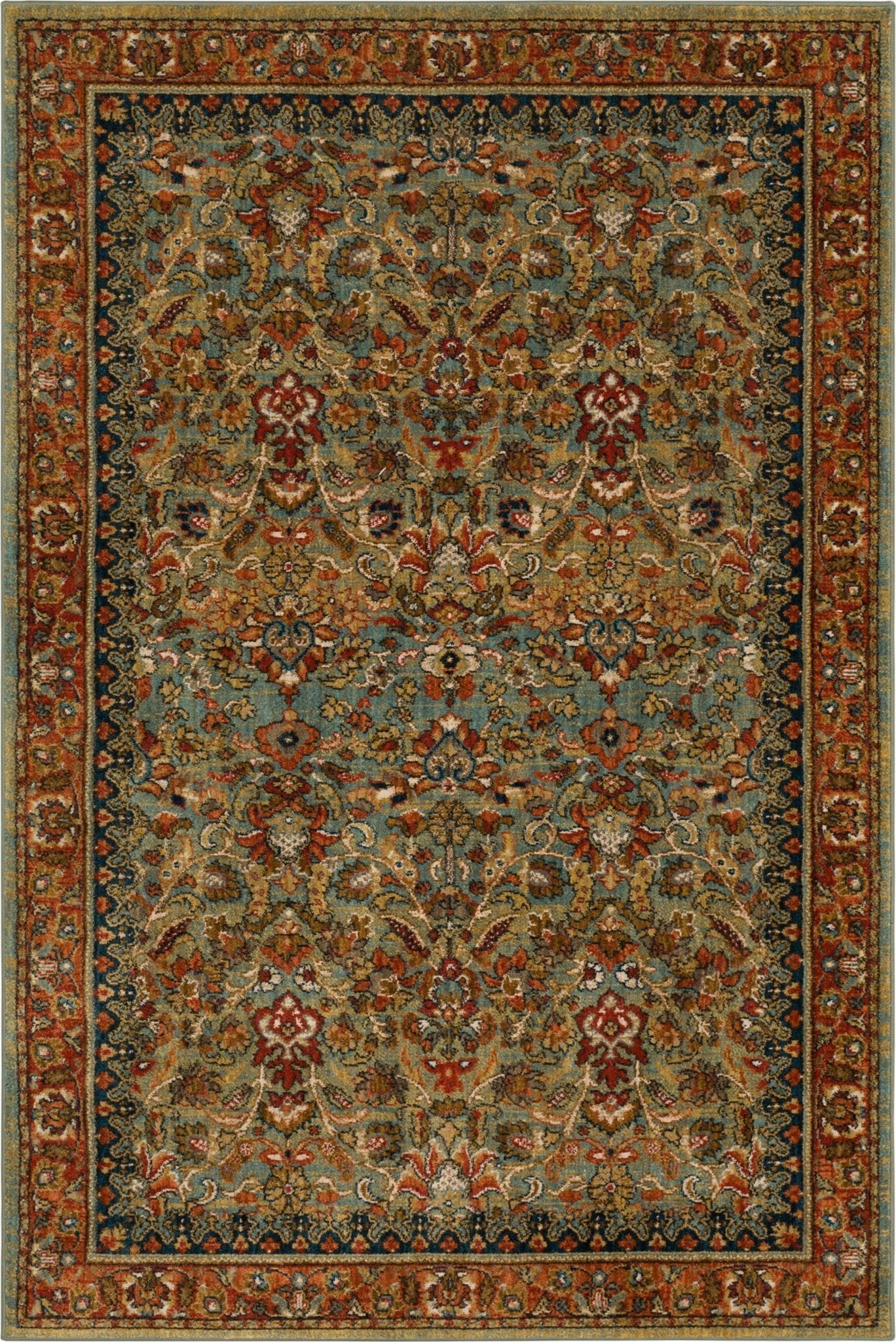 Karastan Spice Market 90662 Aquamarine Traditional Machinemade Rug - Rugs - Karastan - Atlanta Designer Rugs