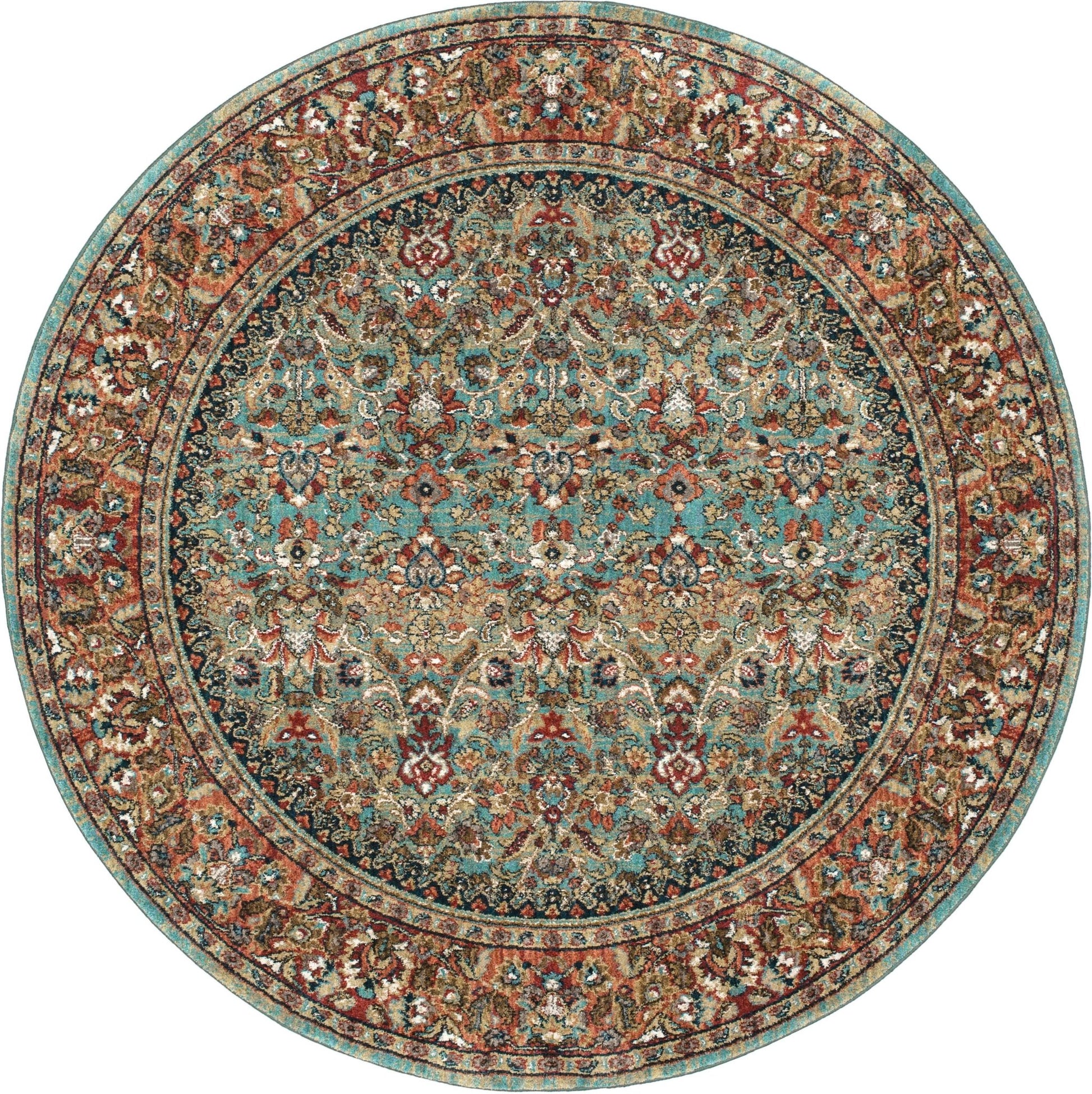 Karastan Spice Market 90662 Aquamarine Traditional Machinemade Rug - Rugs - Karastan - Atlanta Designer Rugs