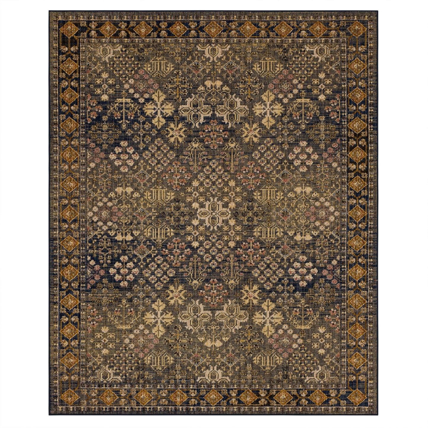 Karastan Bedouin 92604 Navy Traditional Machinemade Rug - Rugs - Karastan - Atlanta Designer Rugs