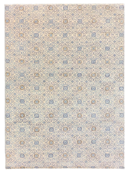 Artisan Amanda Beige Grey Transitional Knotted Rug - Rugs - Artisan - Atlanta Designer Rugs