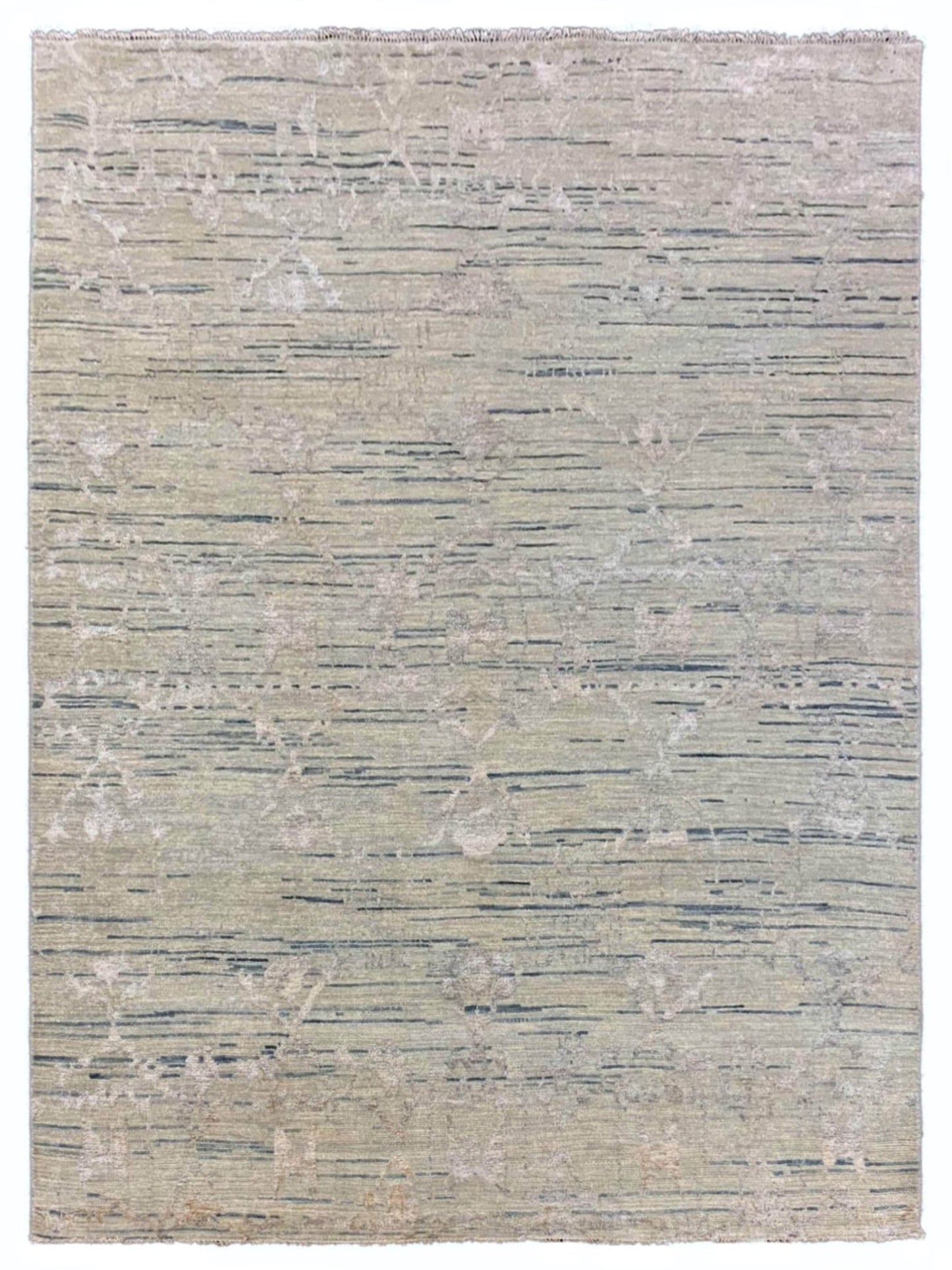 Artisan Amanda Beige Grey Transitional Knotted Rug - Rugs - Artisan - Atlanta Designer Rugs